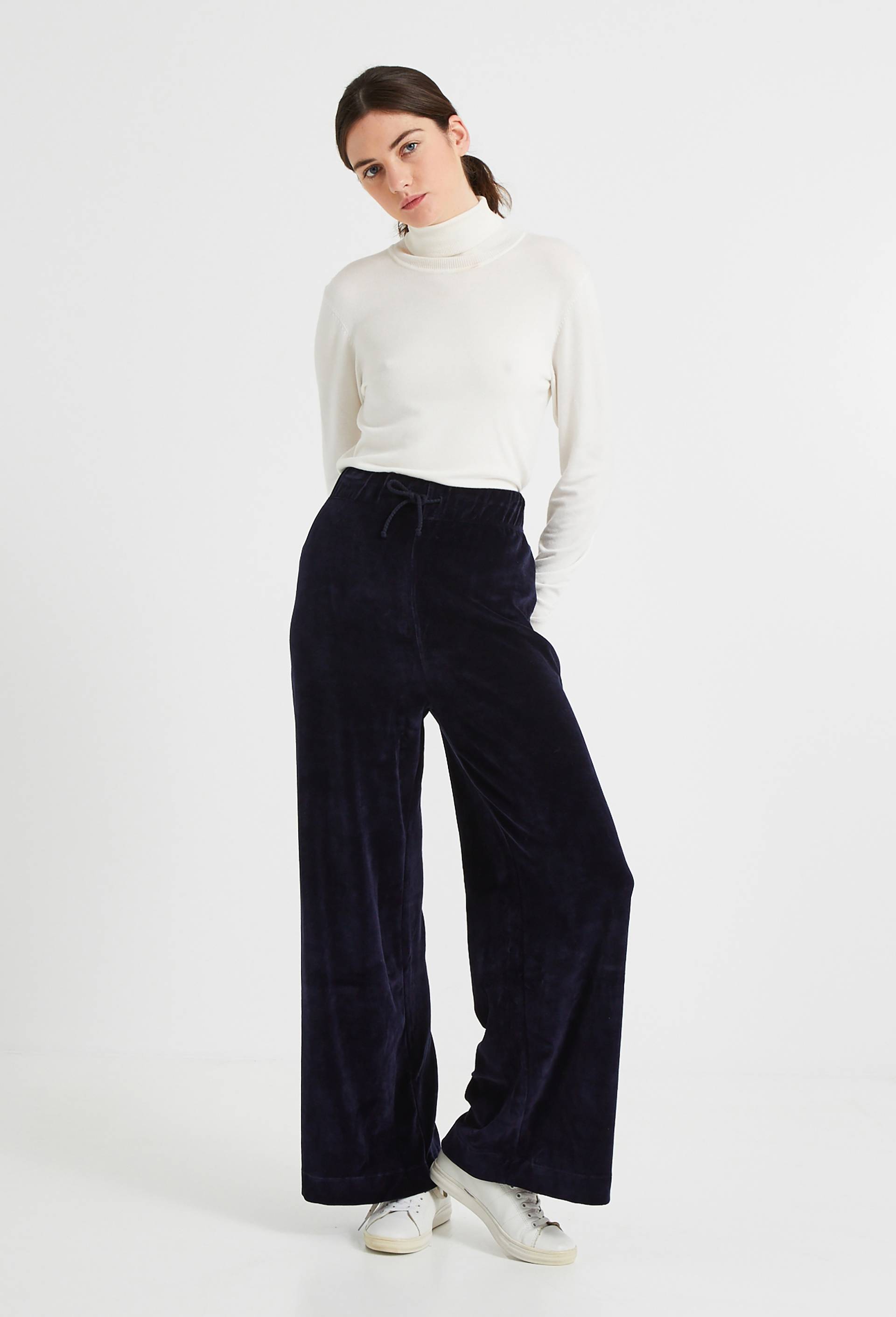 Pantalon en velours, Bleu foncé, large image number 0.0
