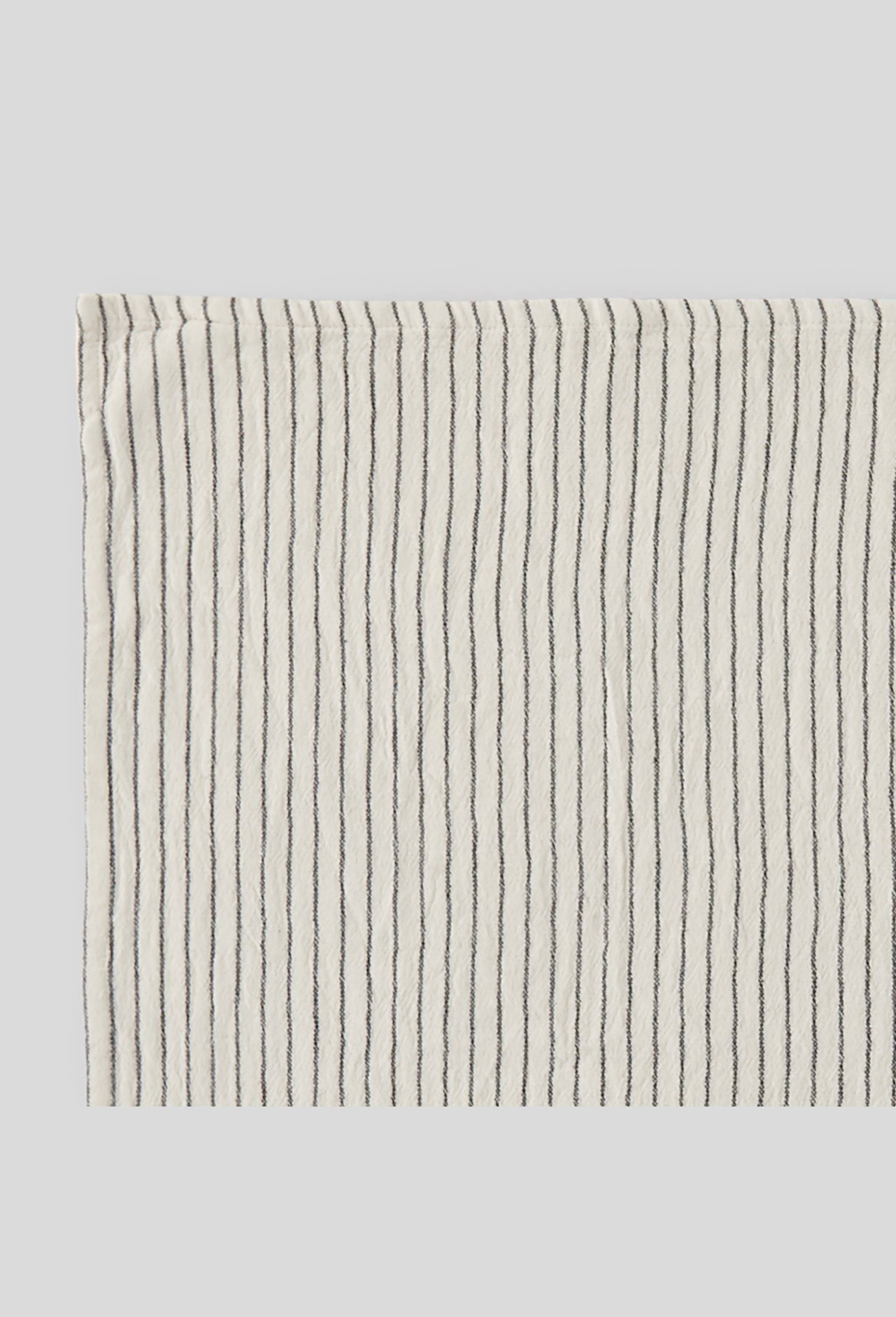 Torchon rayé, 50x70cm, Blanc, large image number 1.0