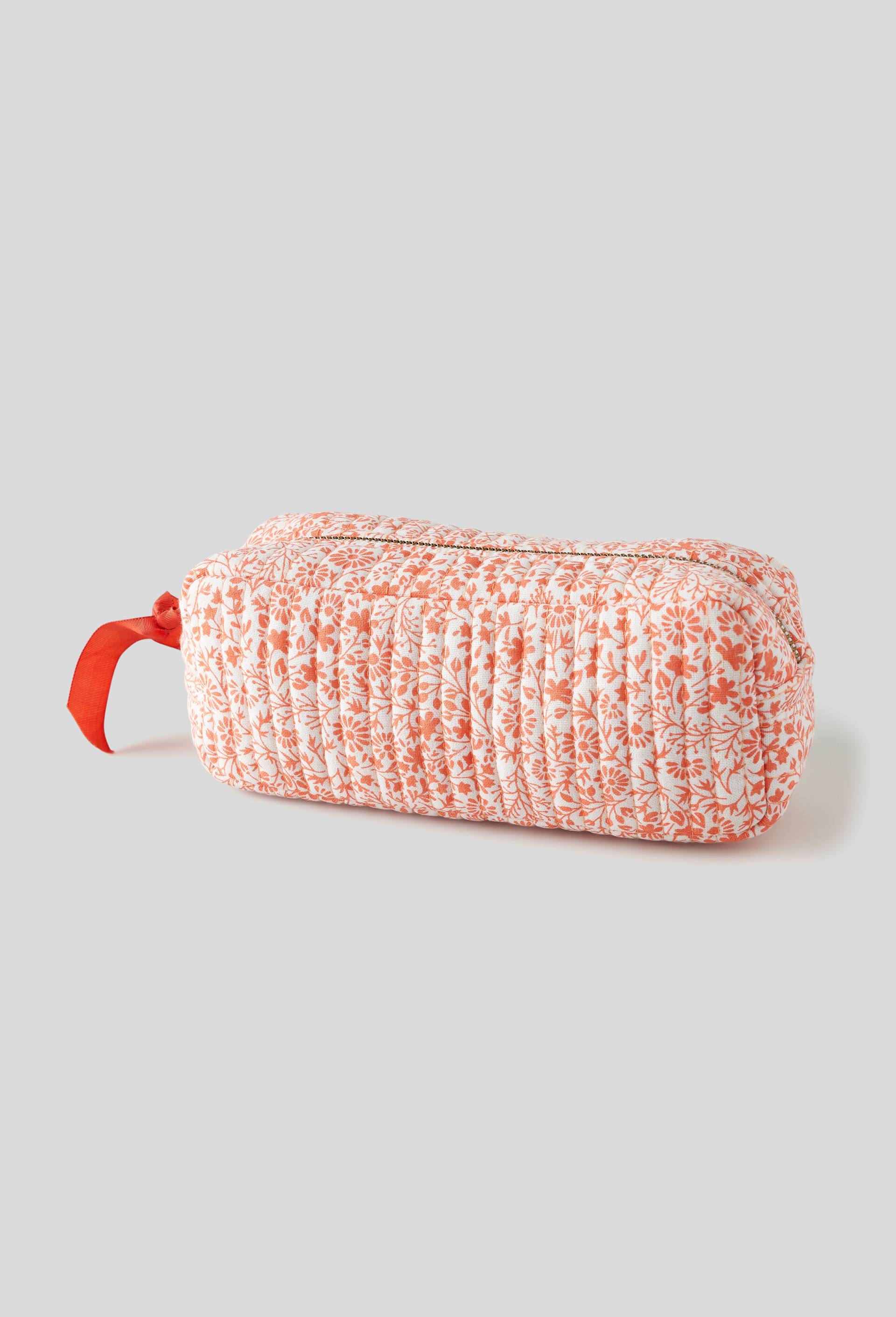 Trousse matelassée, 21 x 15 x 8 cm, cotton, Orange, large image number 0