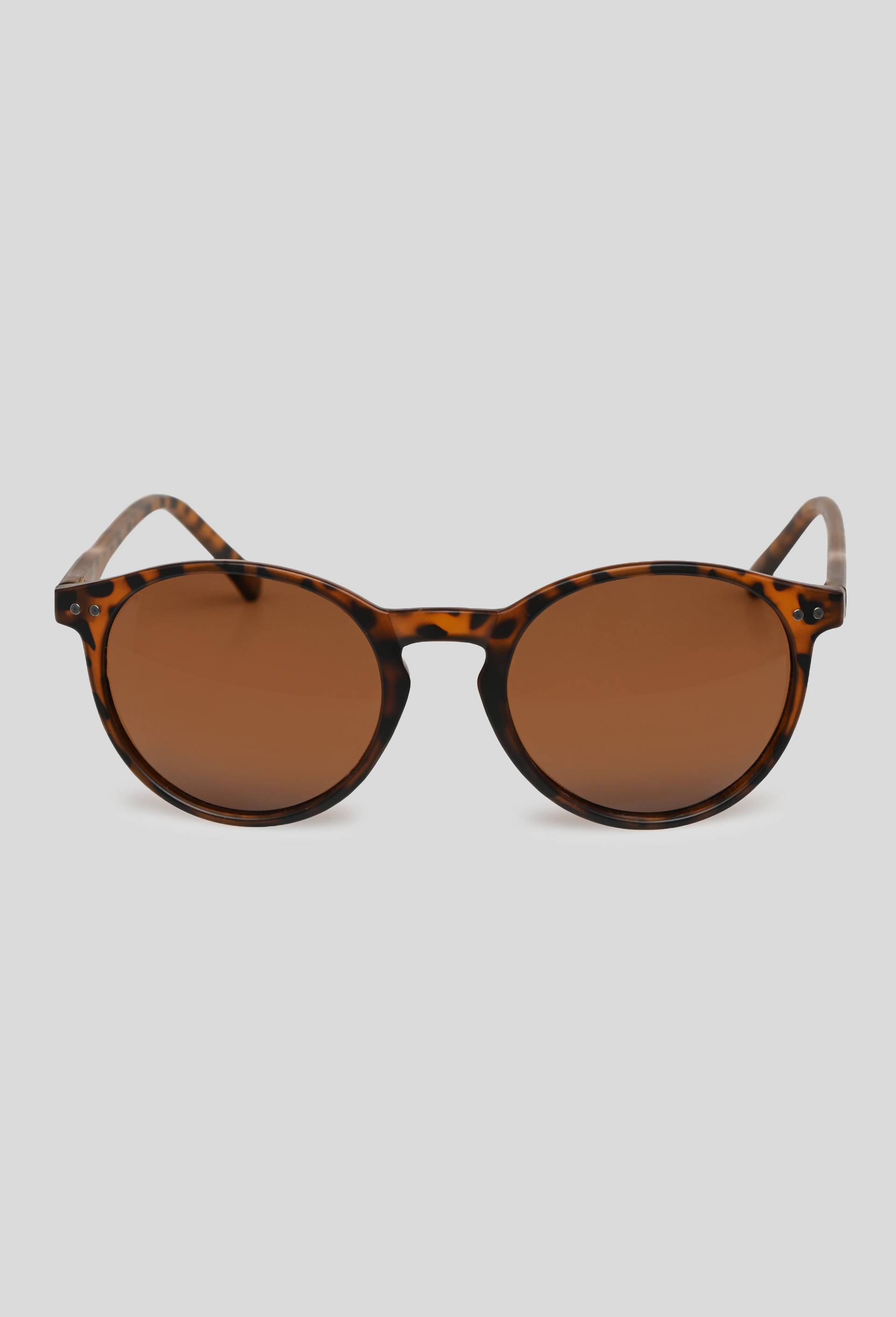 Lunettes rondes, Brun, large image number 1