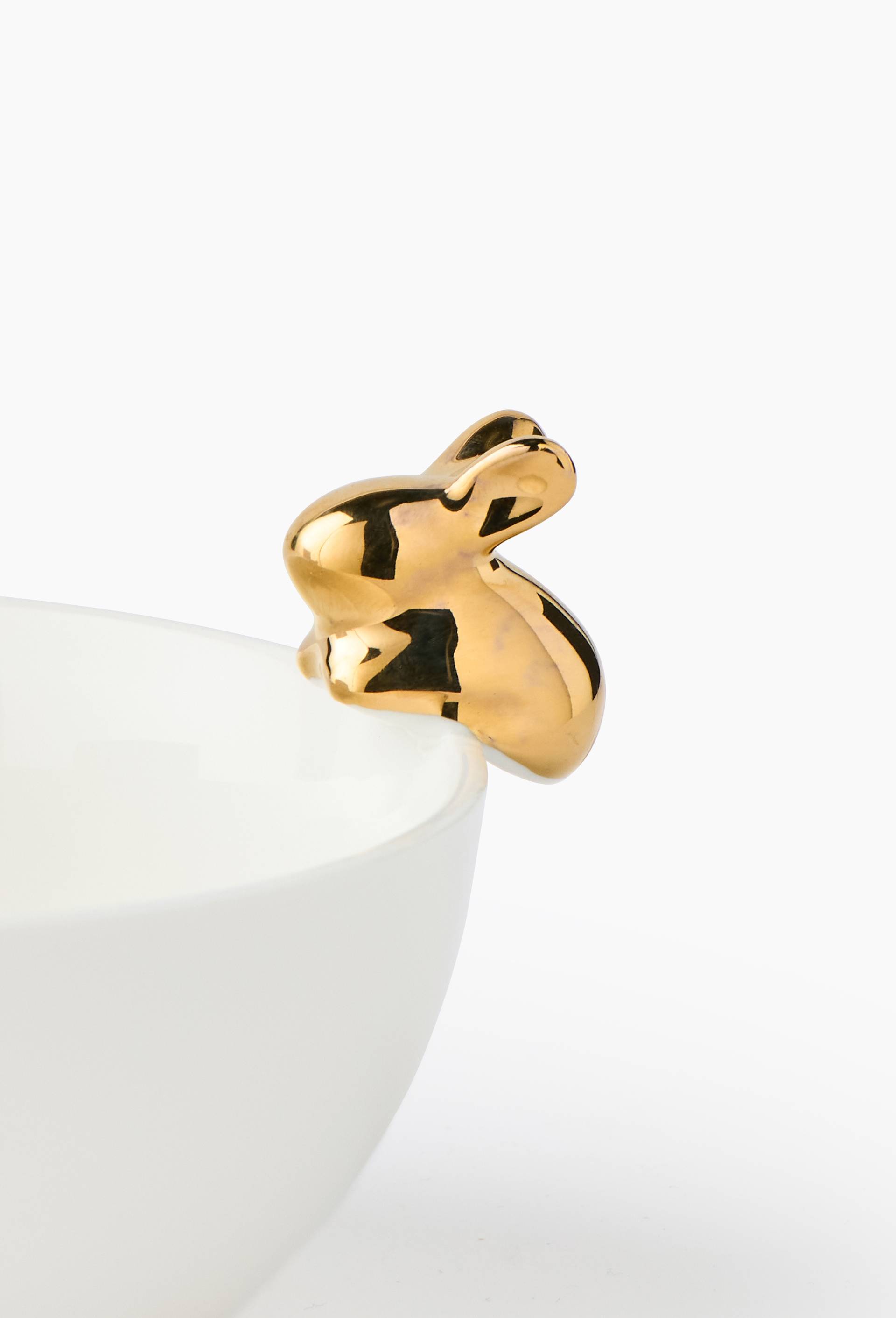 Bol lapin, 12cm, Or, large image number 2