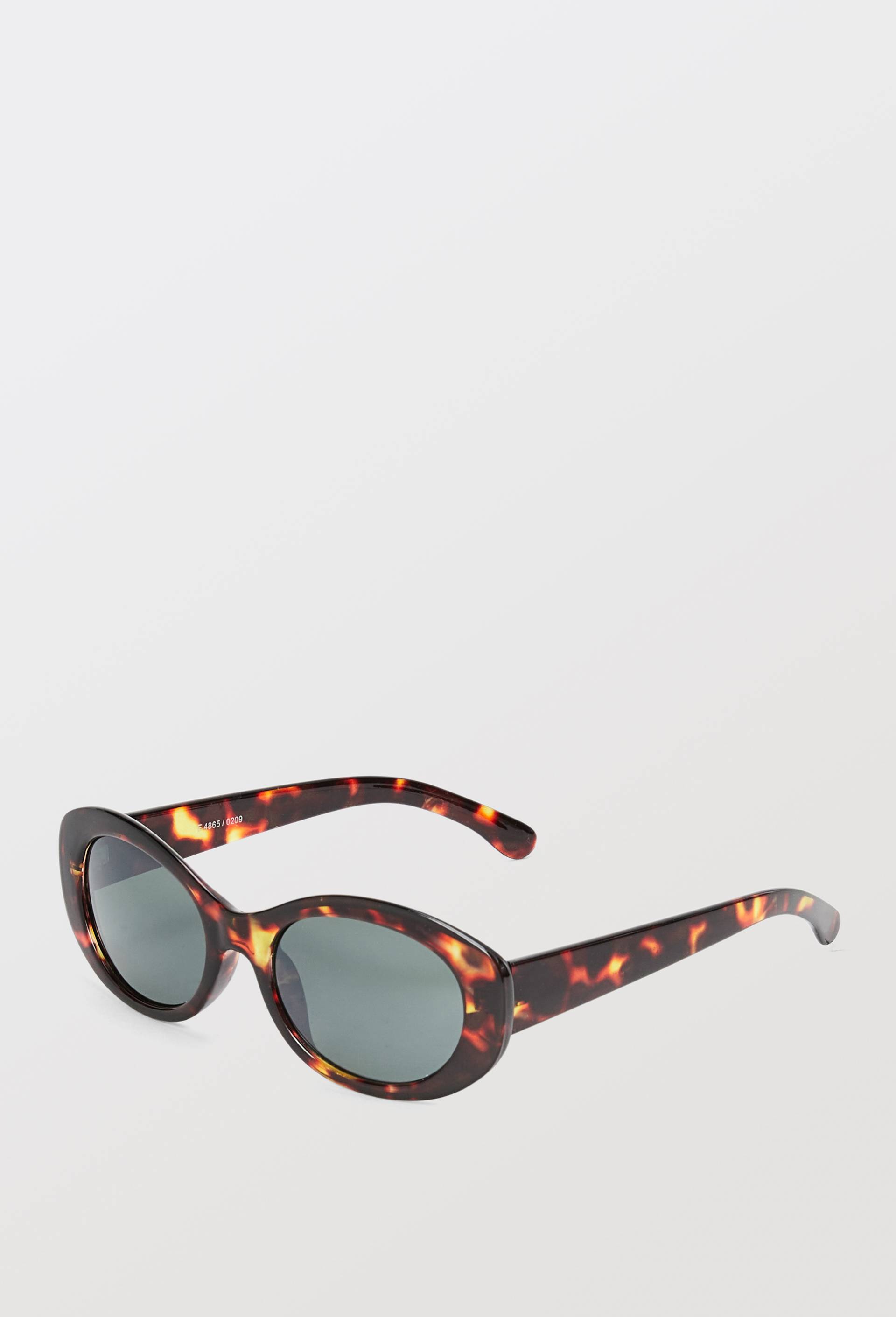 Lunettes de soleil ovales, Brun, large image number 0