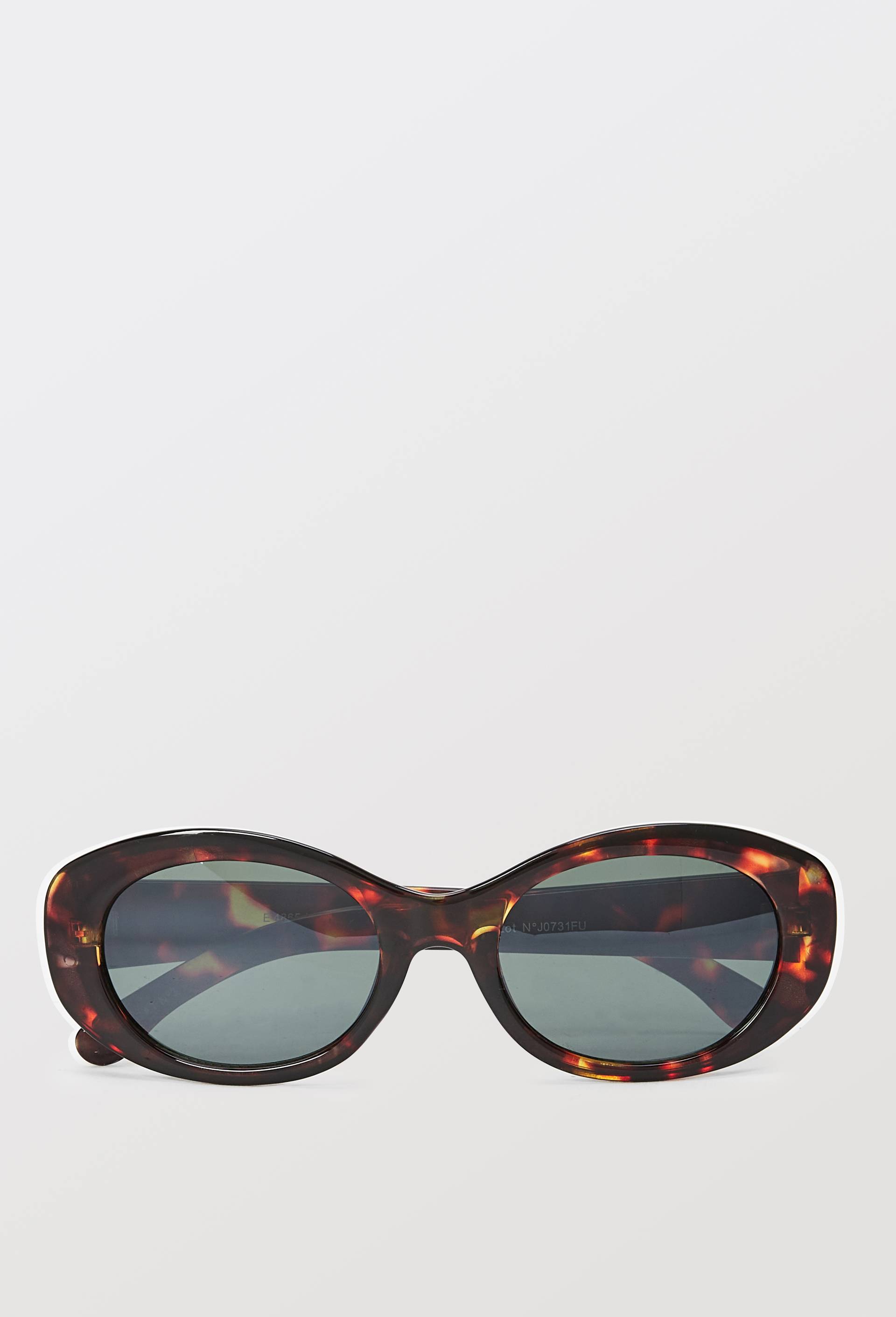 Lunettes de soleil ovales, Brun, large image number 1