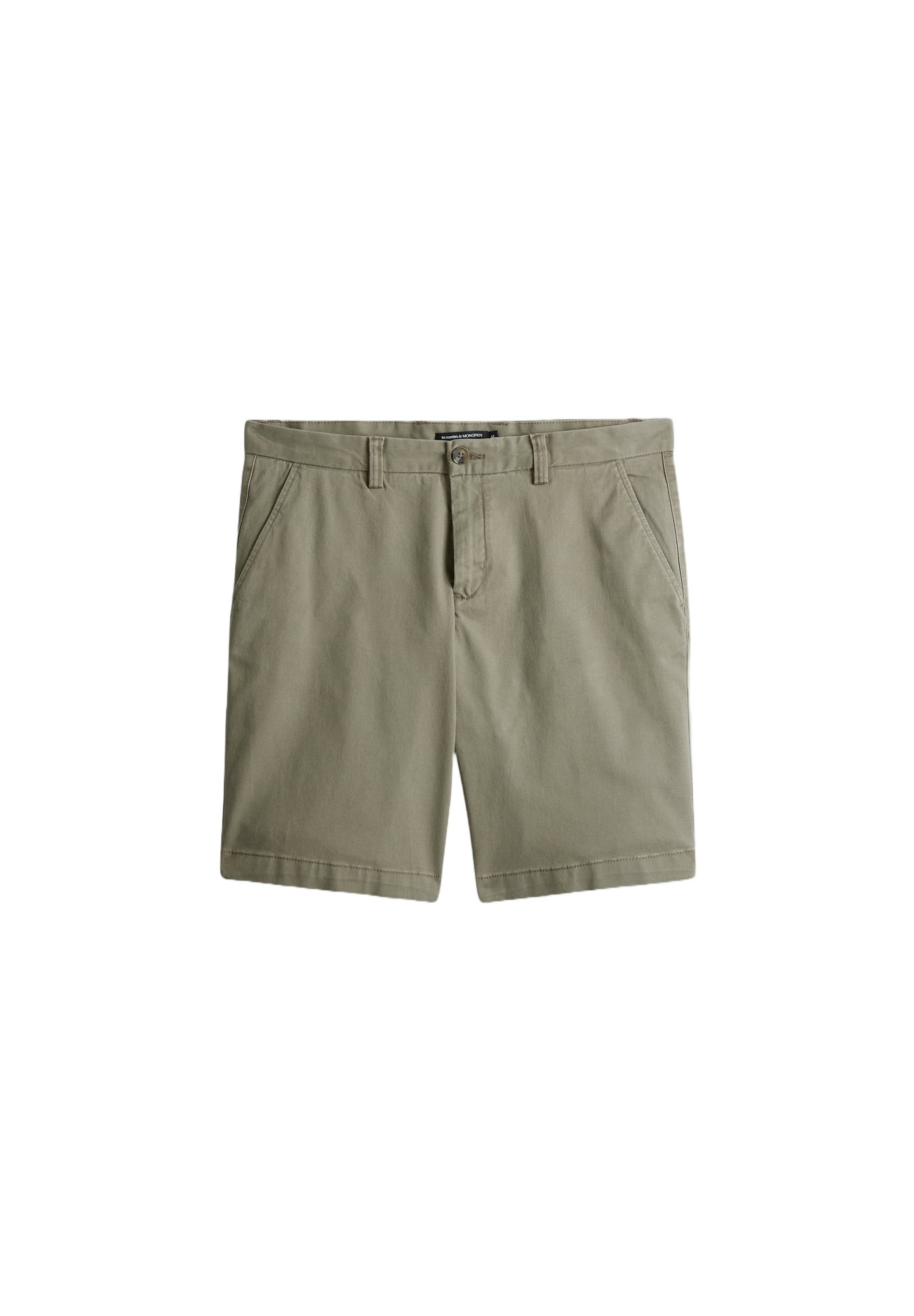 Bermuda straight en coton GOTS, Gris, large image number 5