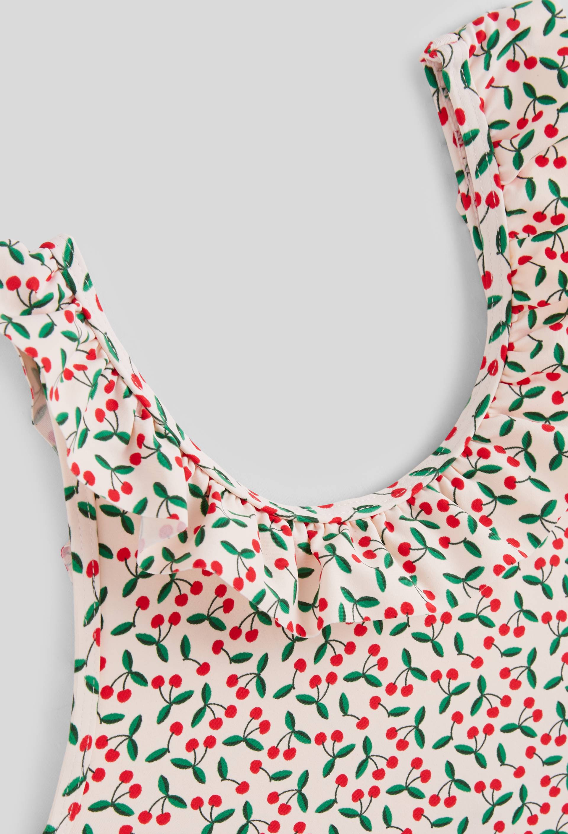 Maillot de bain 1 pi&egrave;ce imprim&eacute;, Rose clair, large image number 2