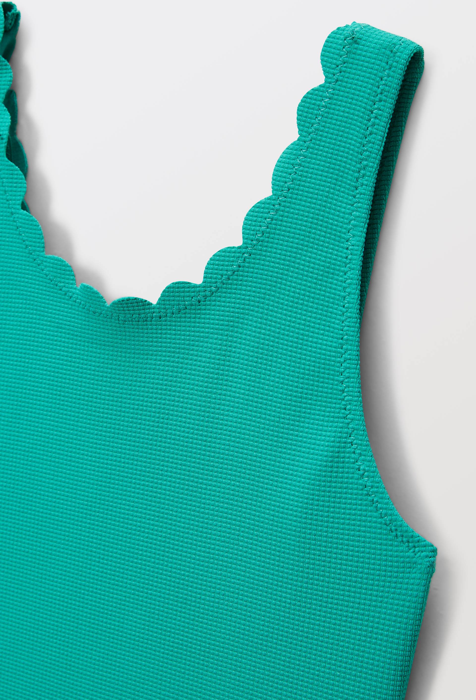 Maillot de bain 1 pi&egrave;ce uni, Vert, large image number 2