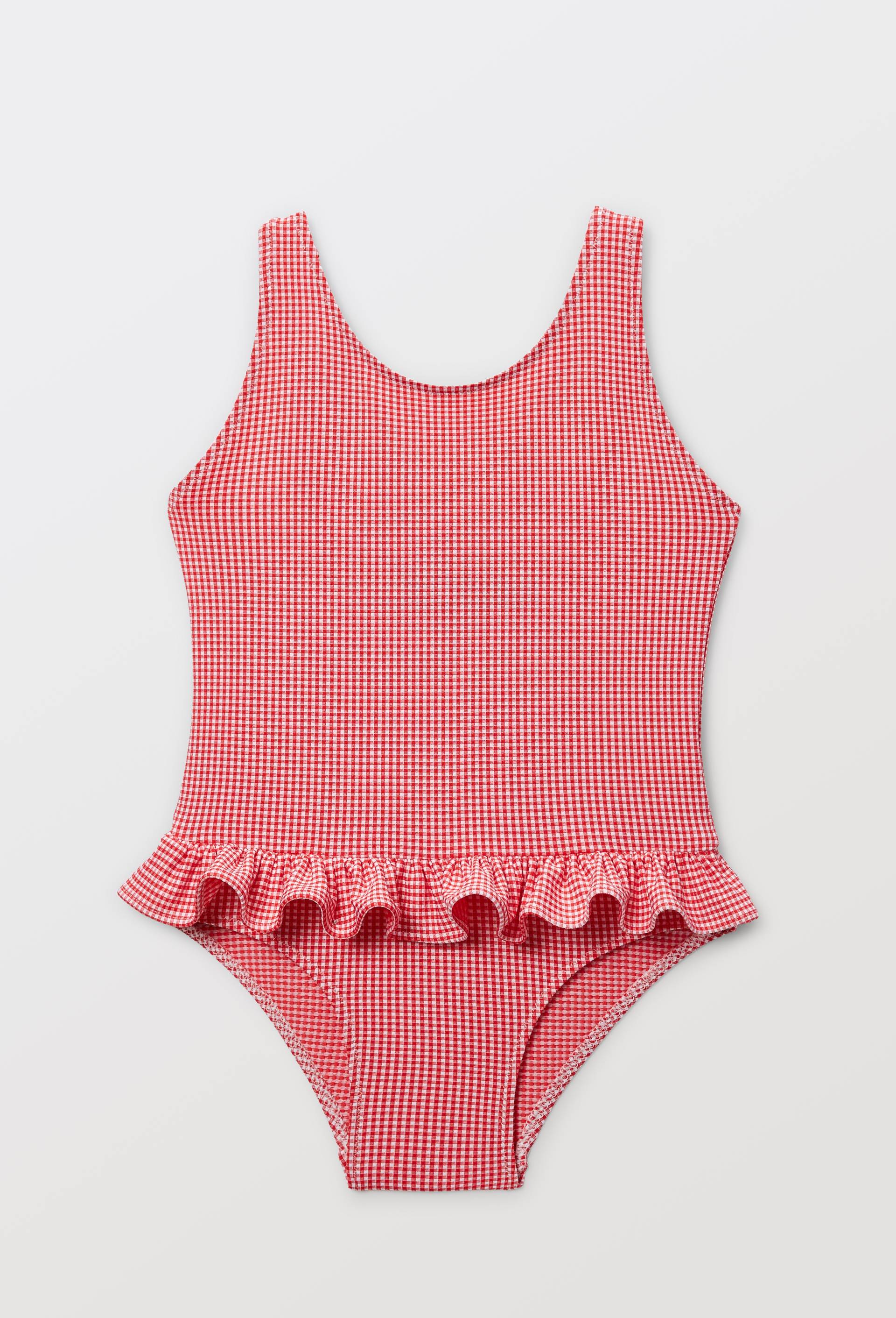 Maillot de bain 1 pi&egrave;ce imprim&eacute;, Rouge fonc&eacute;, large image number 0