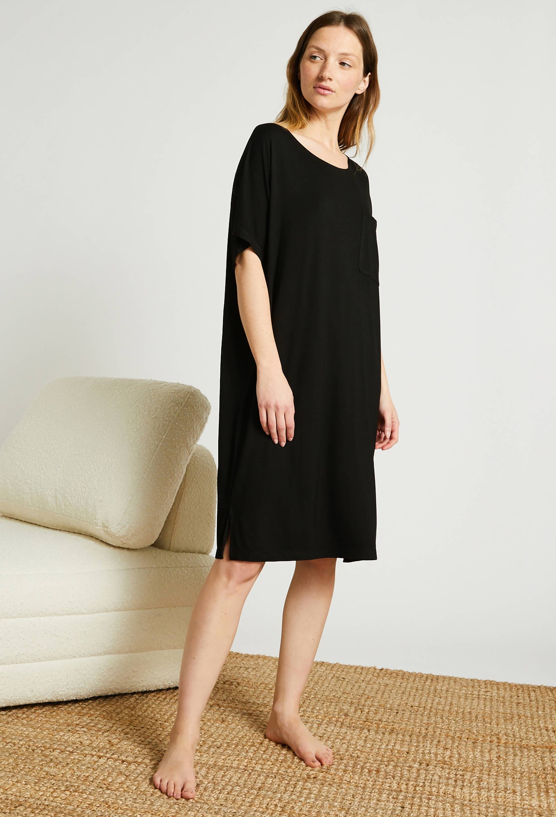 Chemise de nuit en modal, Noir, large image number 0.0