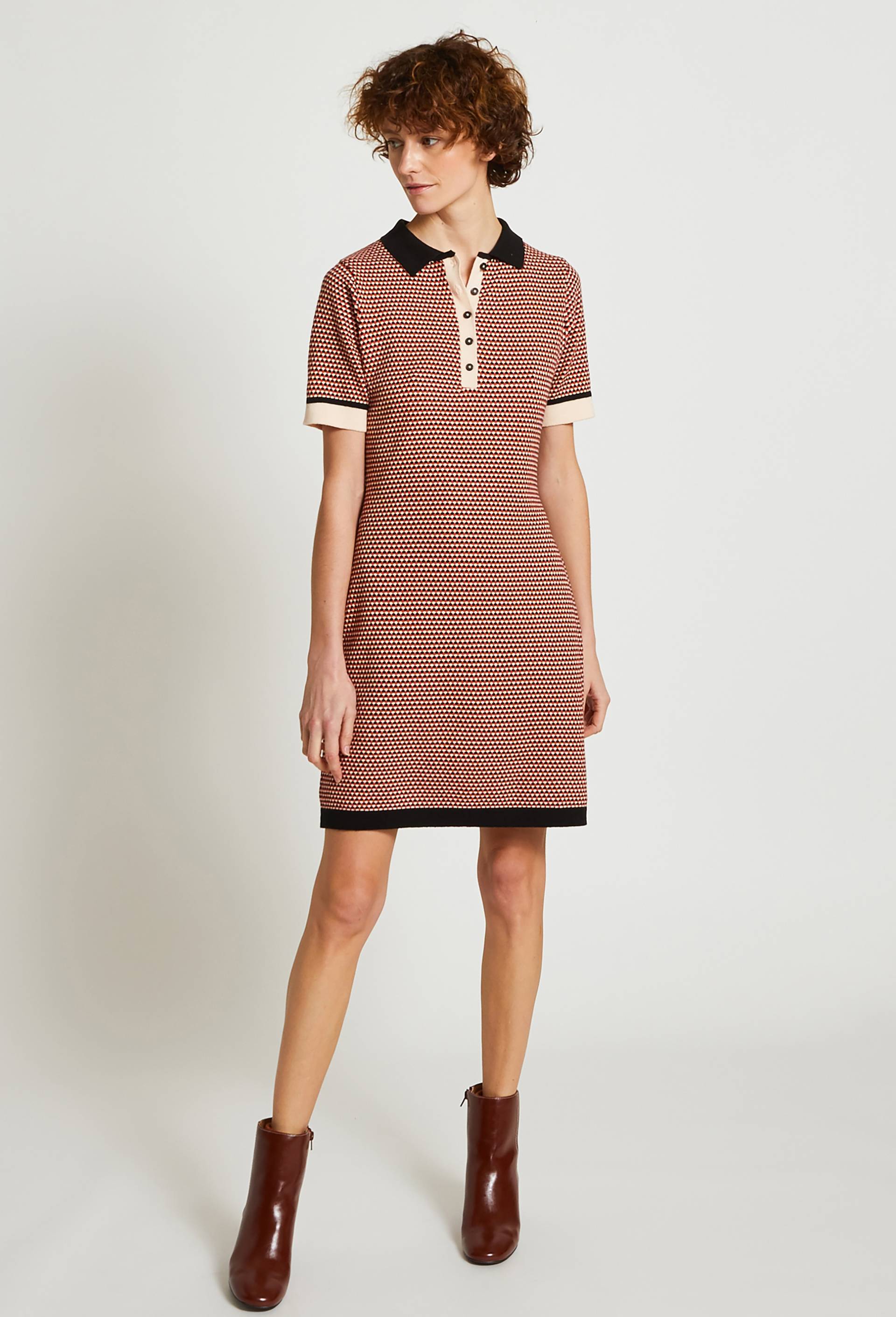 Robe polo, Orange foncé, large image number 0