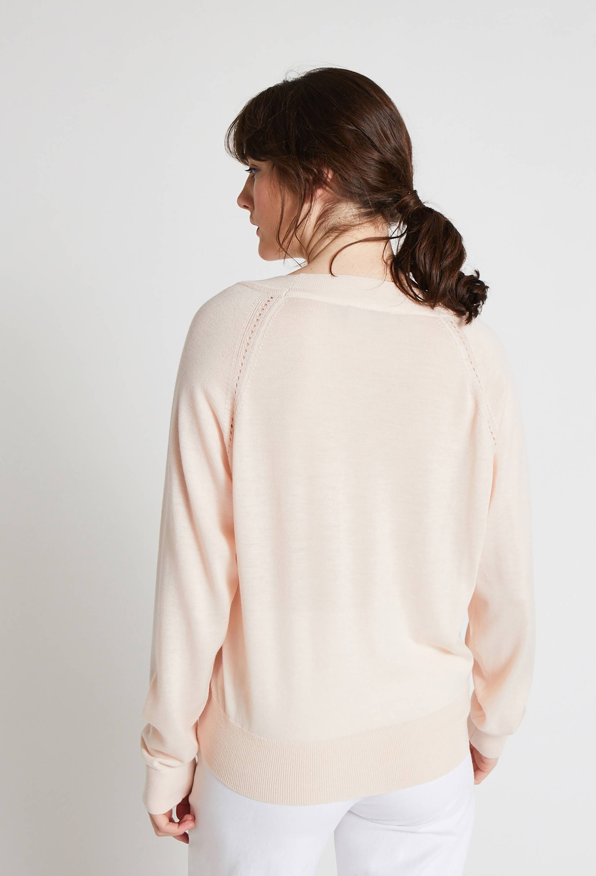 Pull en V, Beige clair, large image number 1