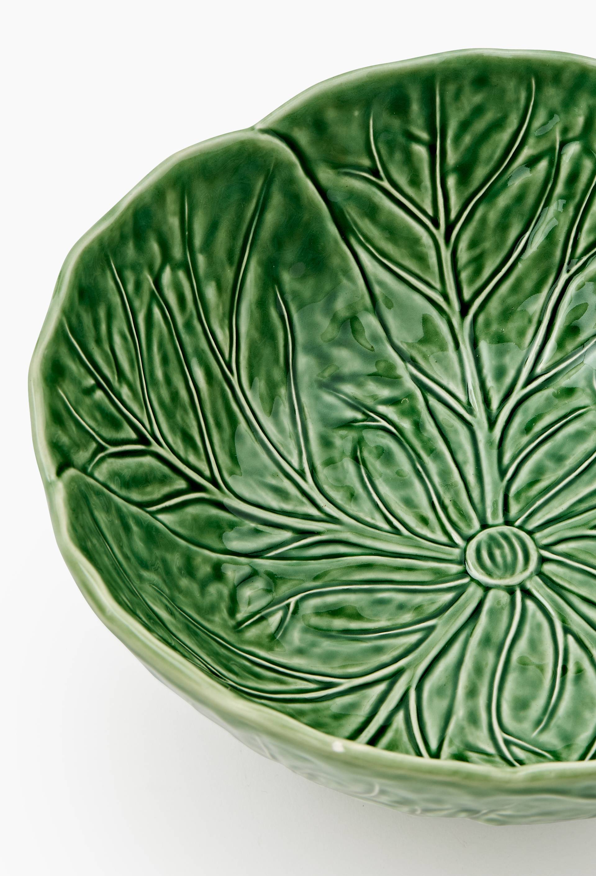 Saladier finition barbotine, 26 cm, Vert, large image number 1