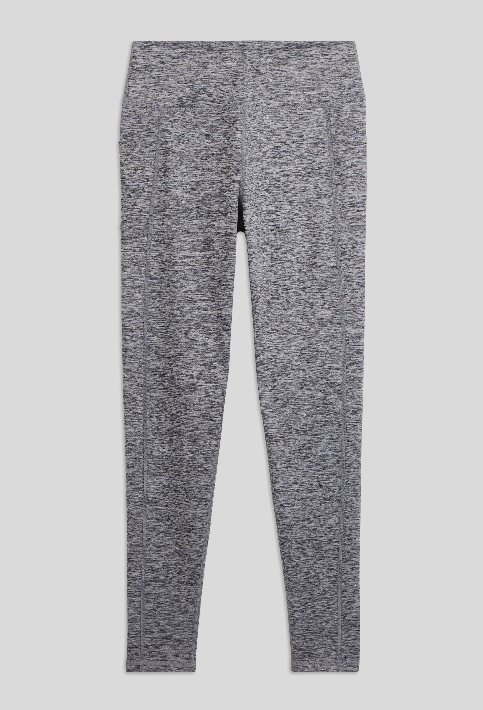 Legging de sport uni avec poches, Gris, large image number 2