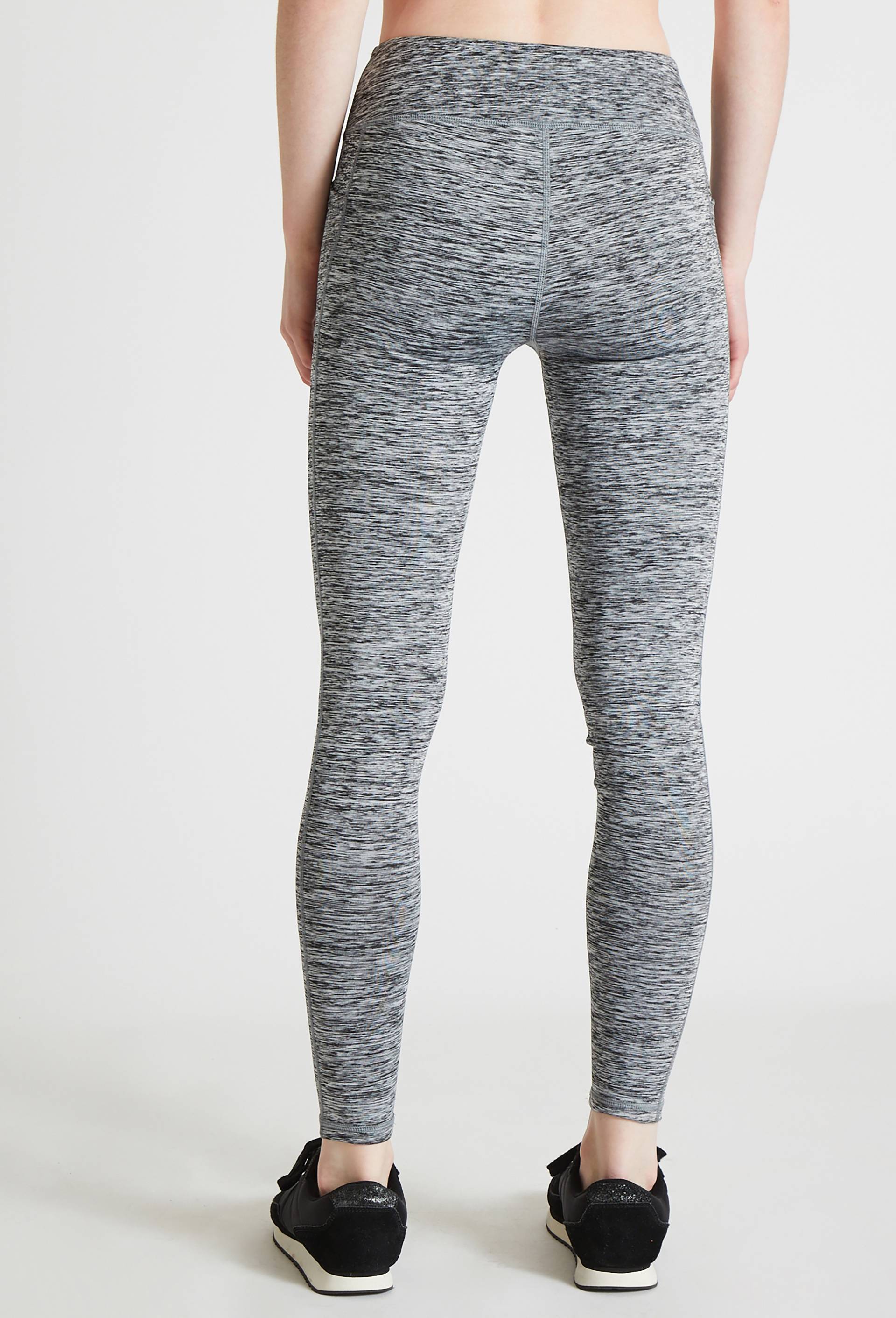 Legging de sport uni avec poches, Gris, large image number 3