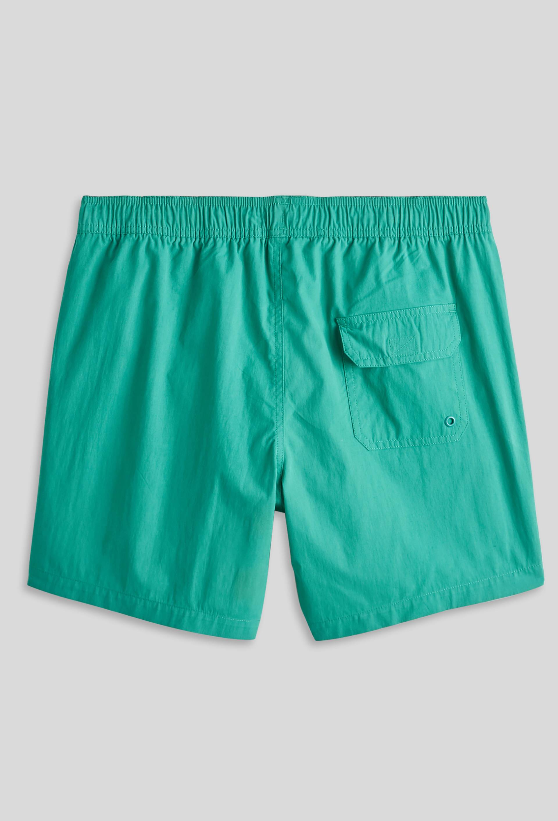 Short de bain uni, Vert, large image number 1