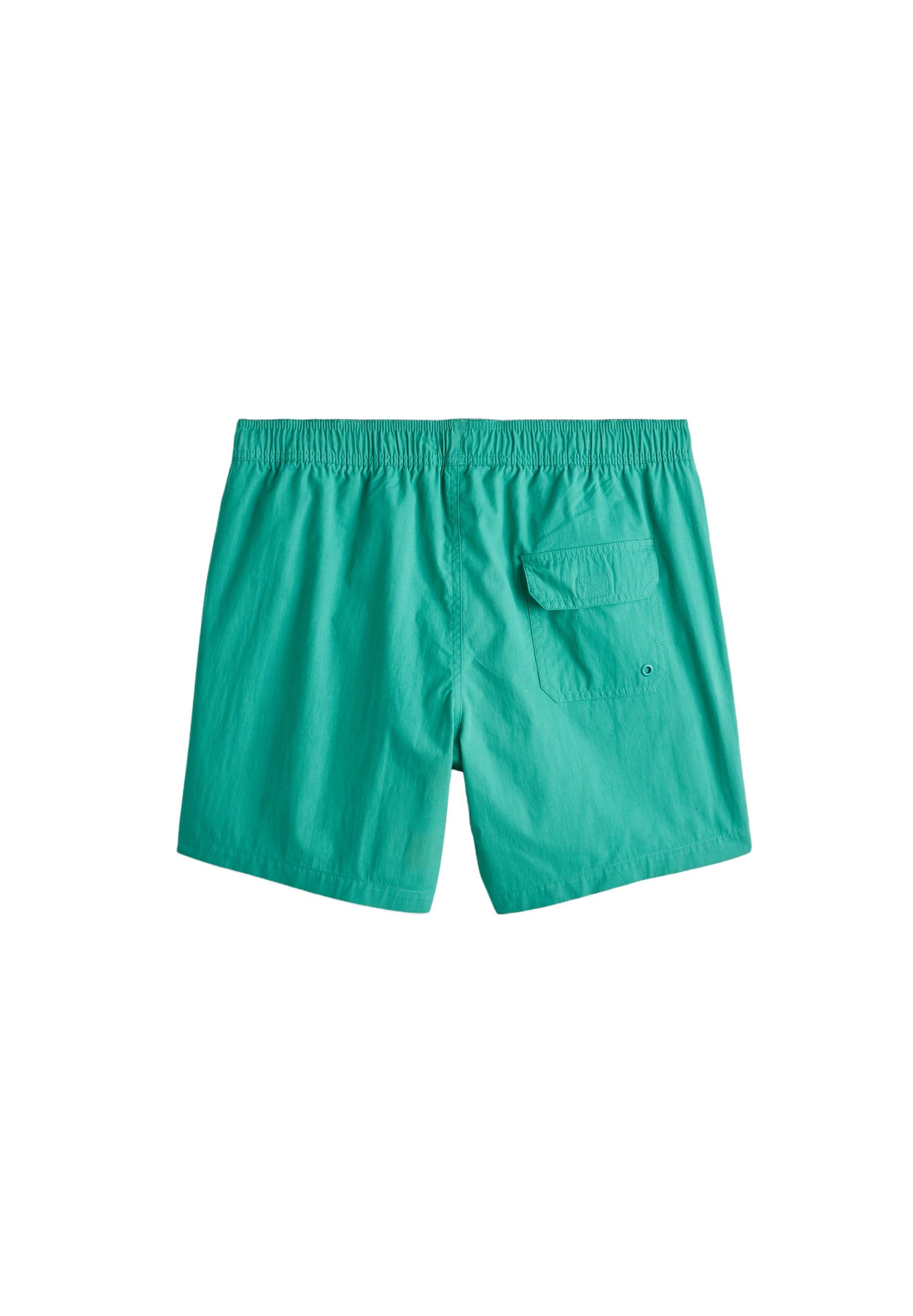 Short de bain uni, Vert, large image number 4