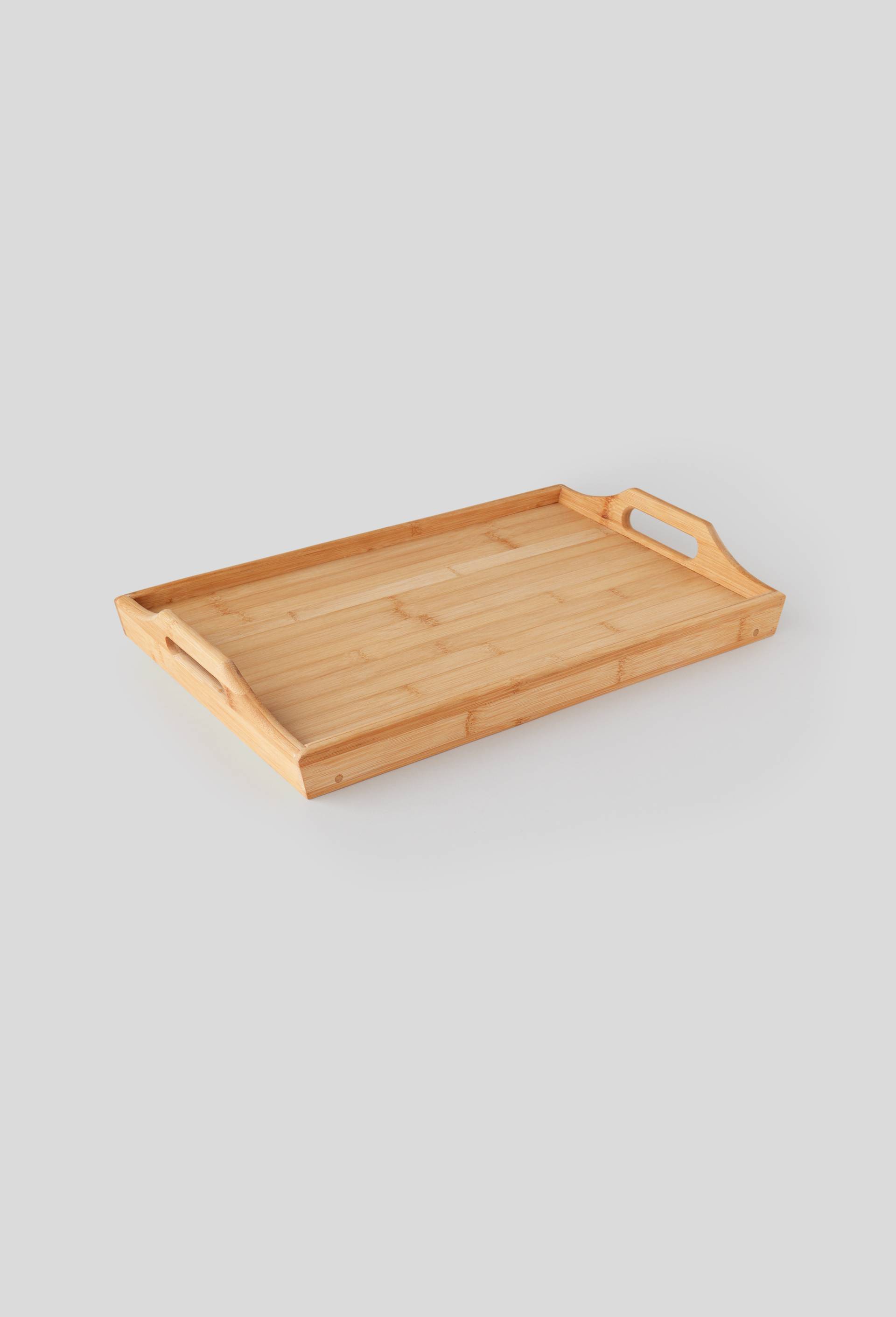 Plateau petit dejeuner en bois, Beige clair, large image number 0