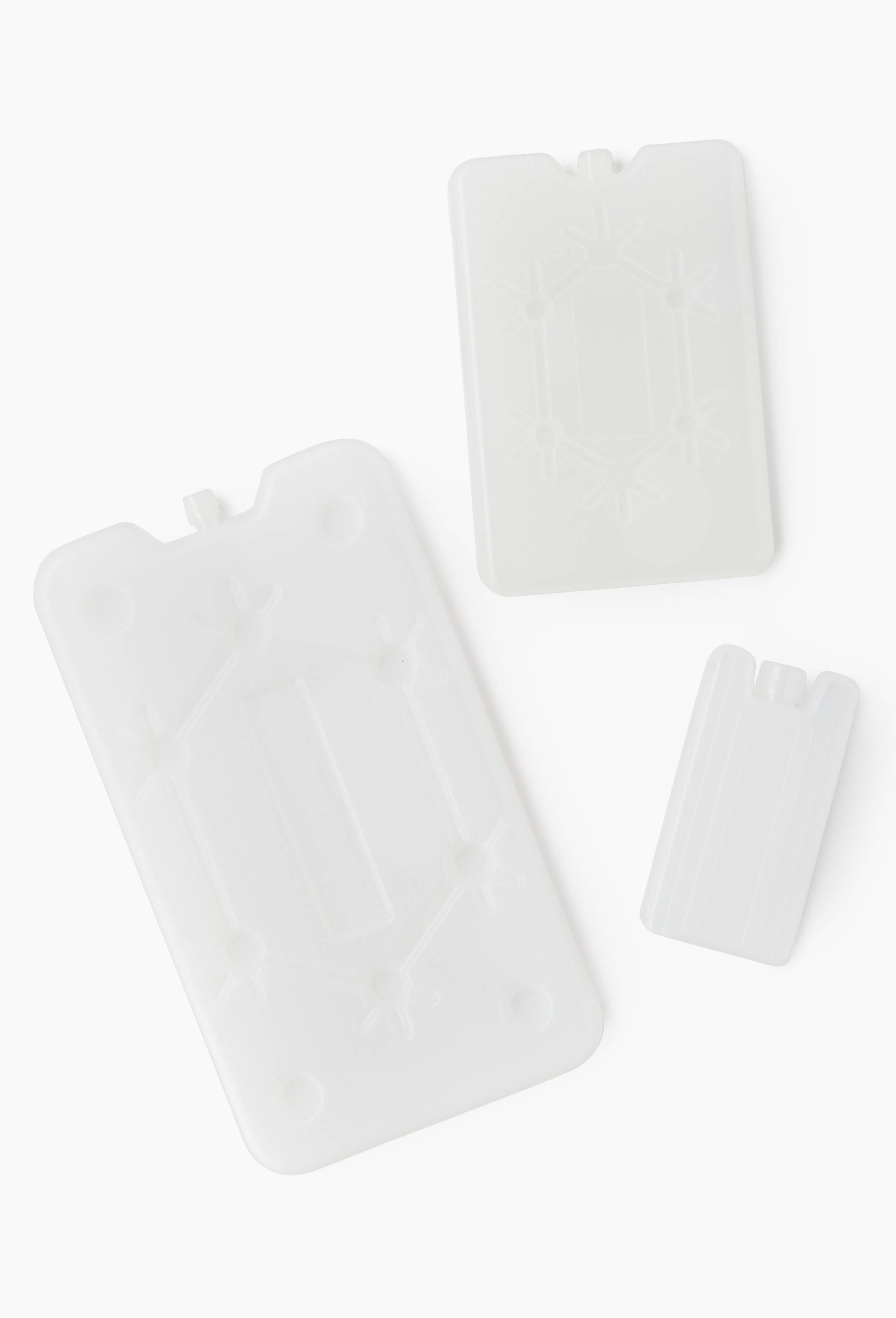 2 blocs r&eacute;frig&eacute;rant, 200ml,16x10x2cm,plastique PE, Blanc, large image number 1