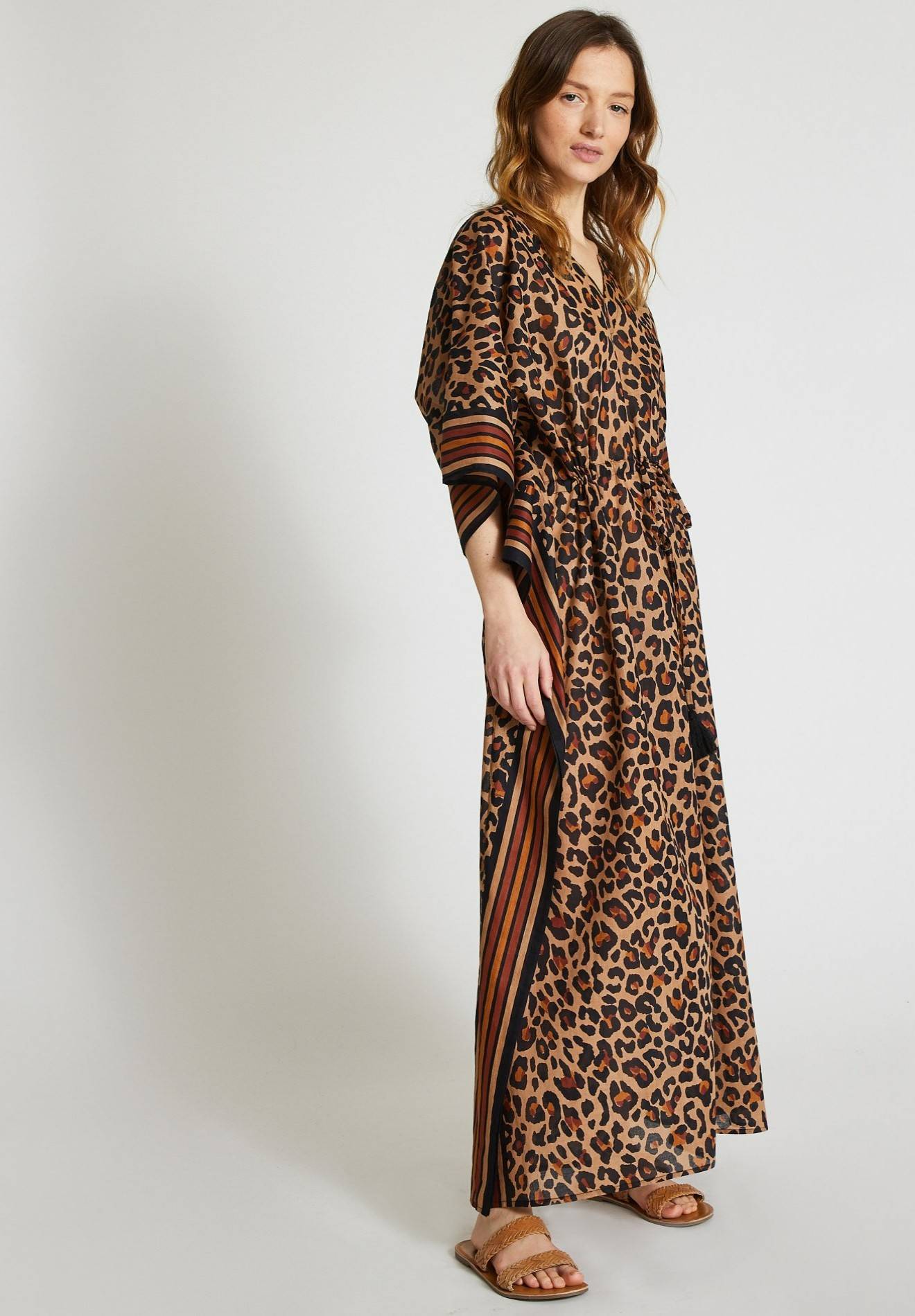 Tunique maxi en coton BIO, Beige, large image number 4