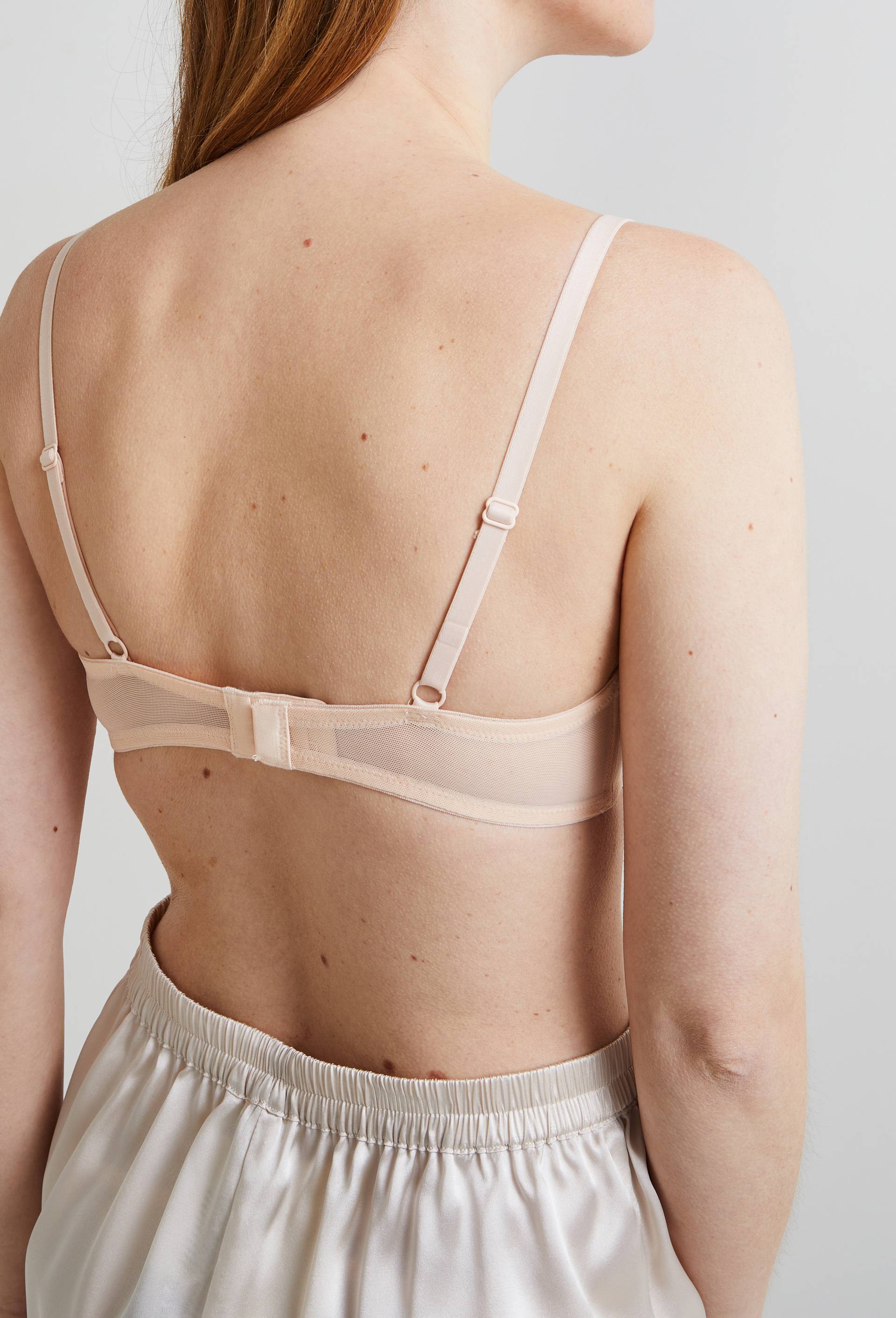 Soutien-gorge corbeille balconnet JUDITH en tulle, Rose clair, large image number 1
