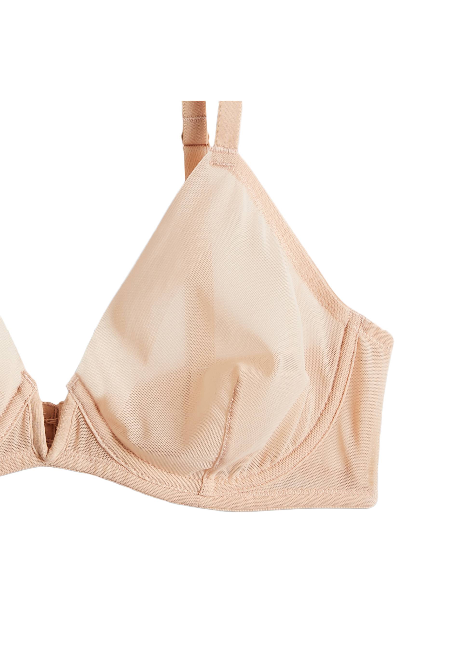 Soutien-gorge corbeille balconnet JUDITH en tulle, Rose clair, large image number 5