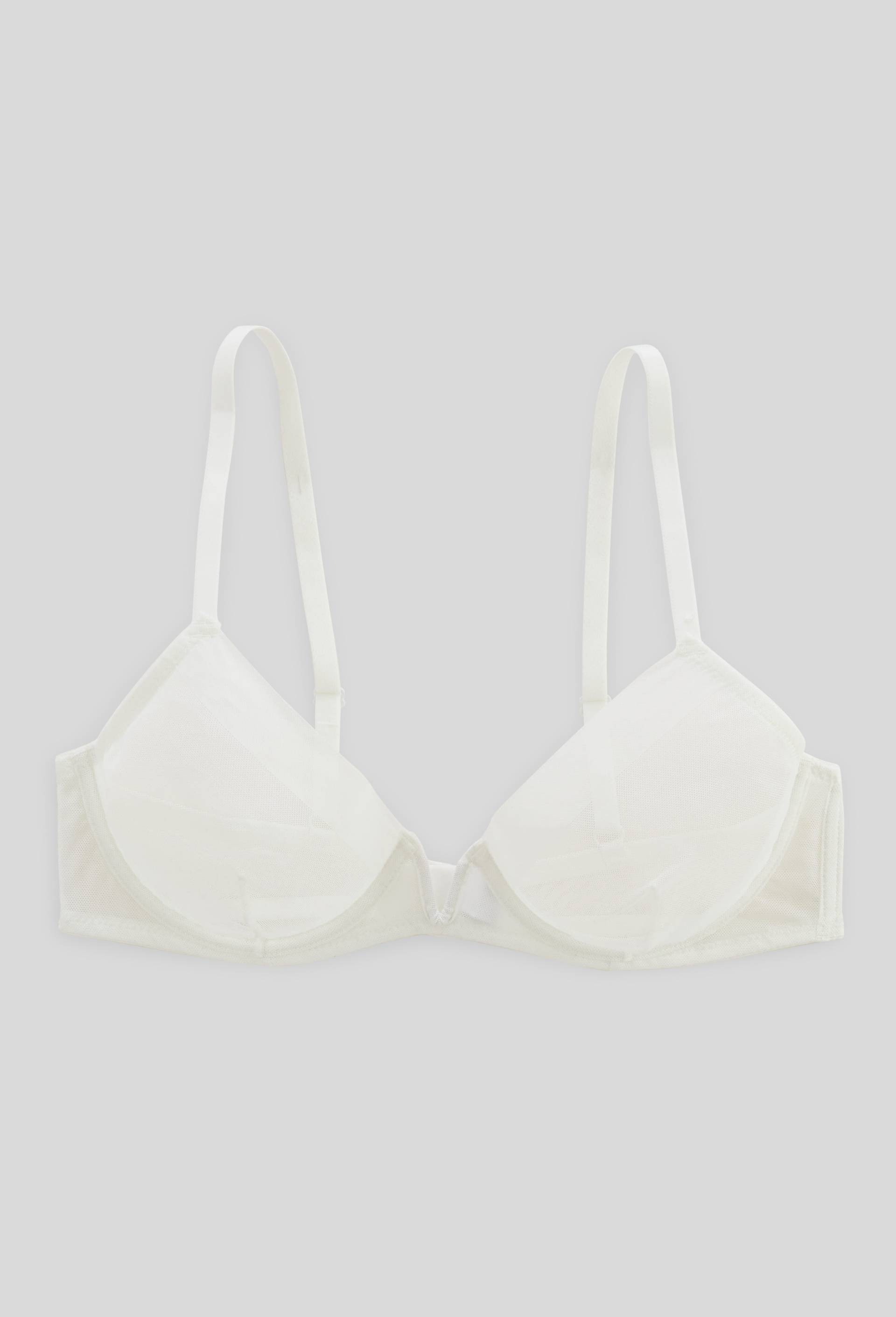 Soutien-gorge corbeille balconnet JUDITH en tulle, Ecru, large image number 0
