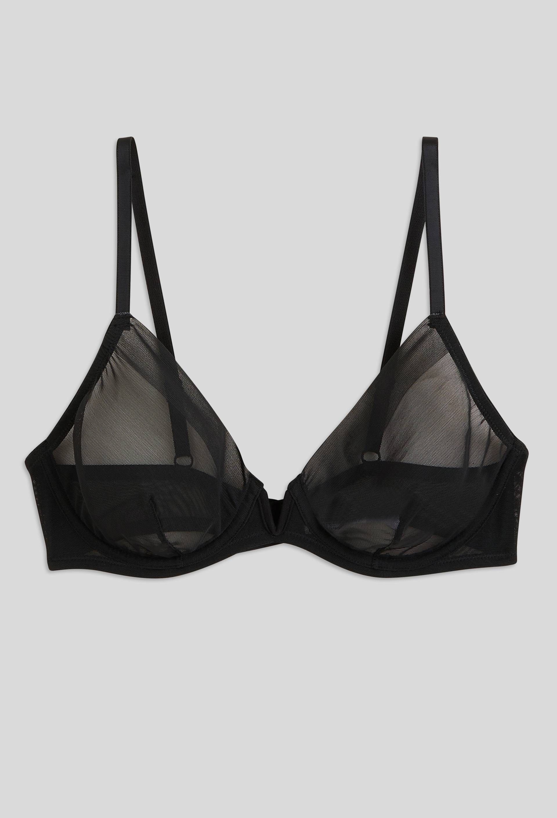 Soutien-gorge corbeille balconnet JUDITH en tulle, Noir, large image number 2
