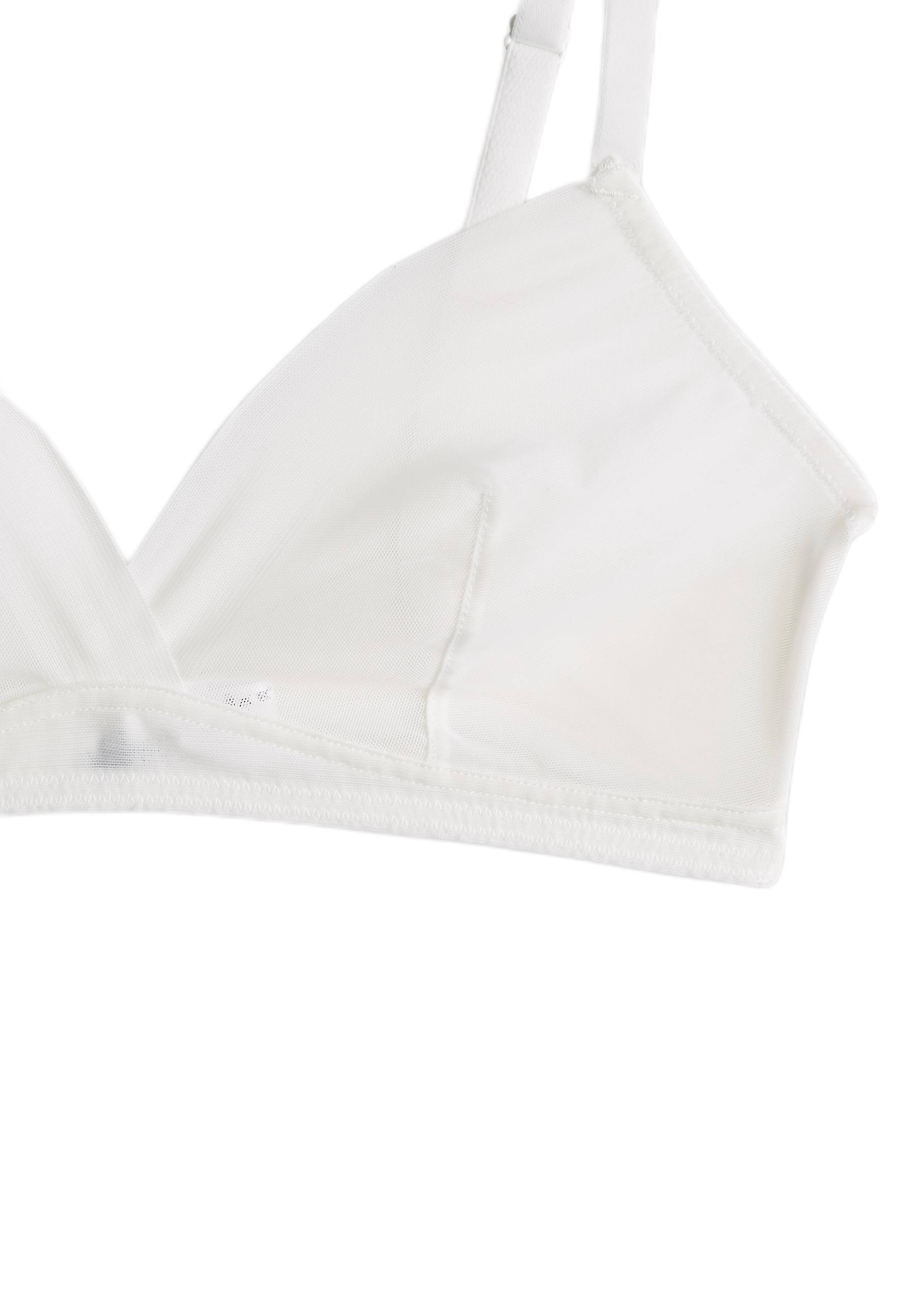 Soutien-gorge triangle JUDITH en tulle, Ecru, large image number 5.0