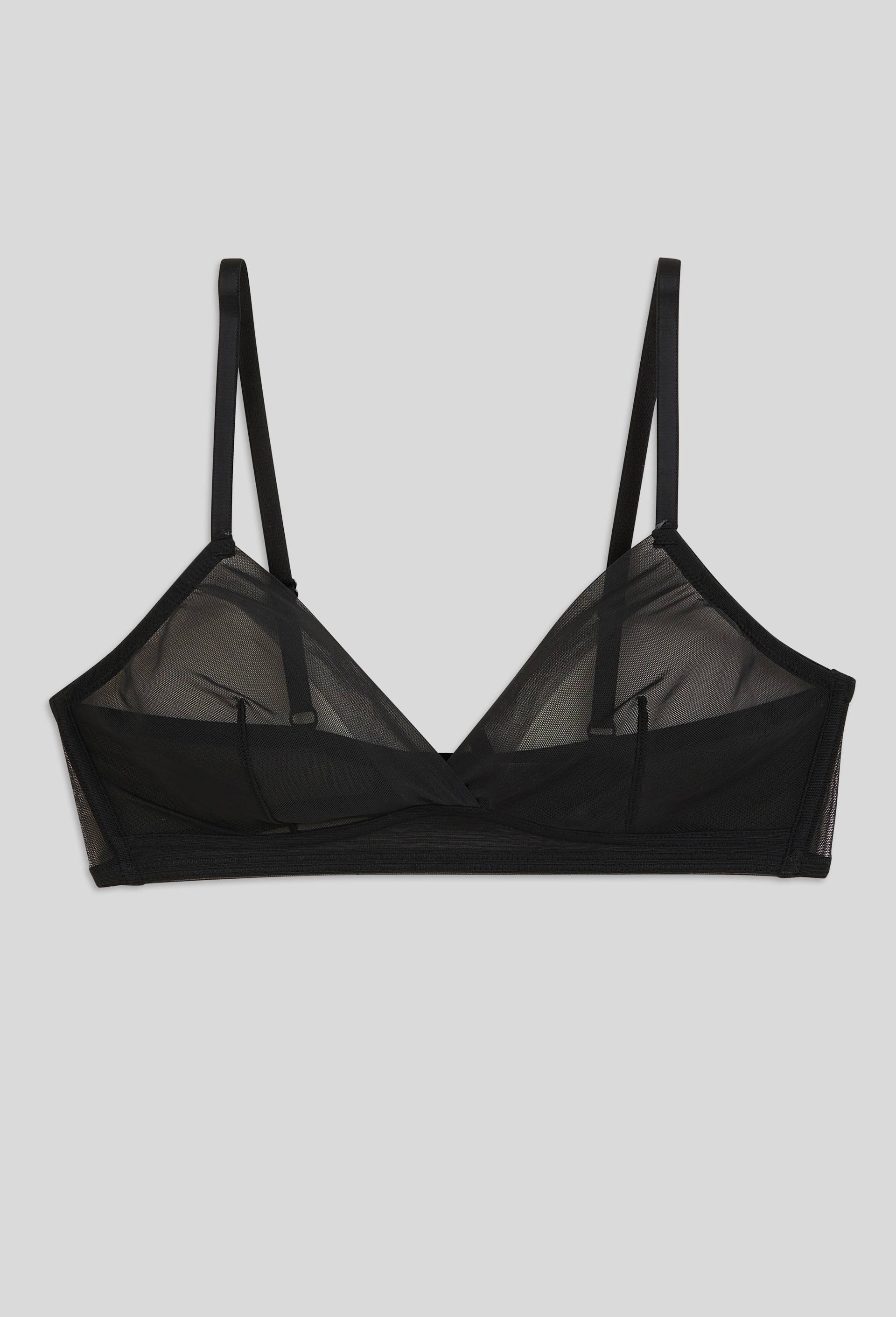 Soutien-gorge triangle JUDITH en tulle, Noir, large image number 2