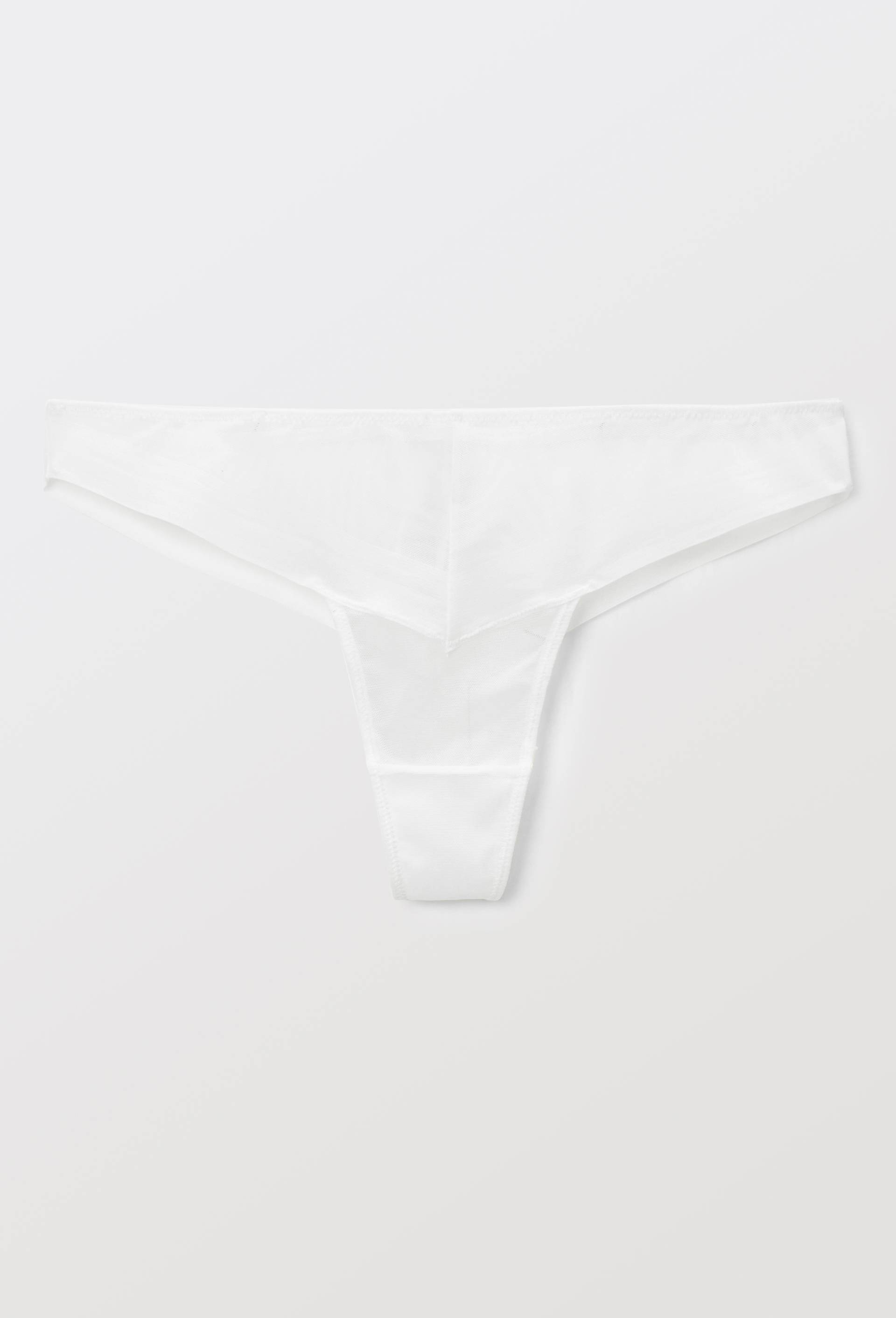 Tanga JUDITH en tulle, Ecru, large image number 3.0