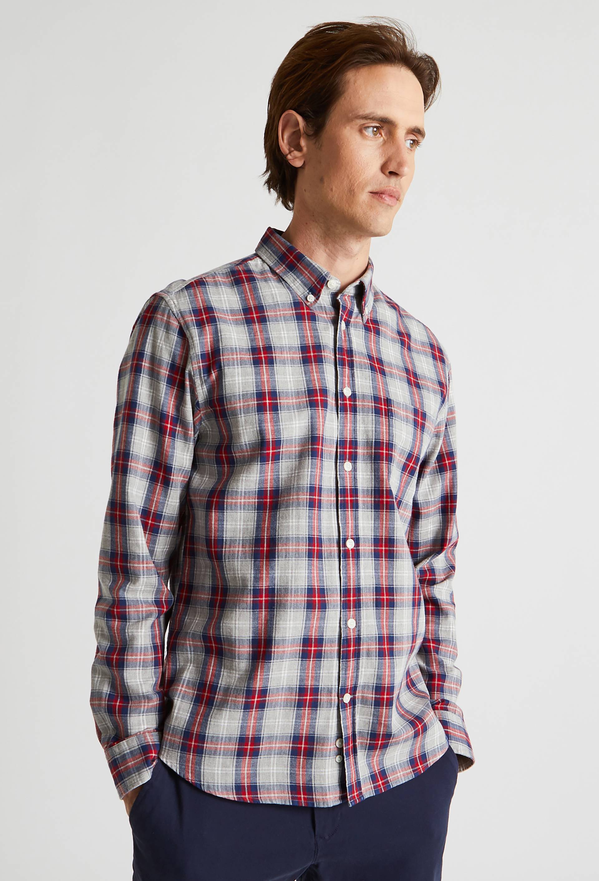 Chemise en coton BIO, Gris, large image number 0.0