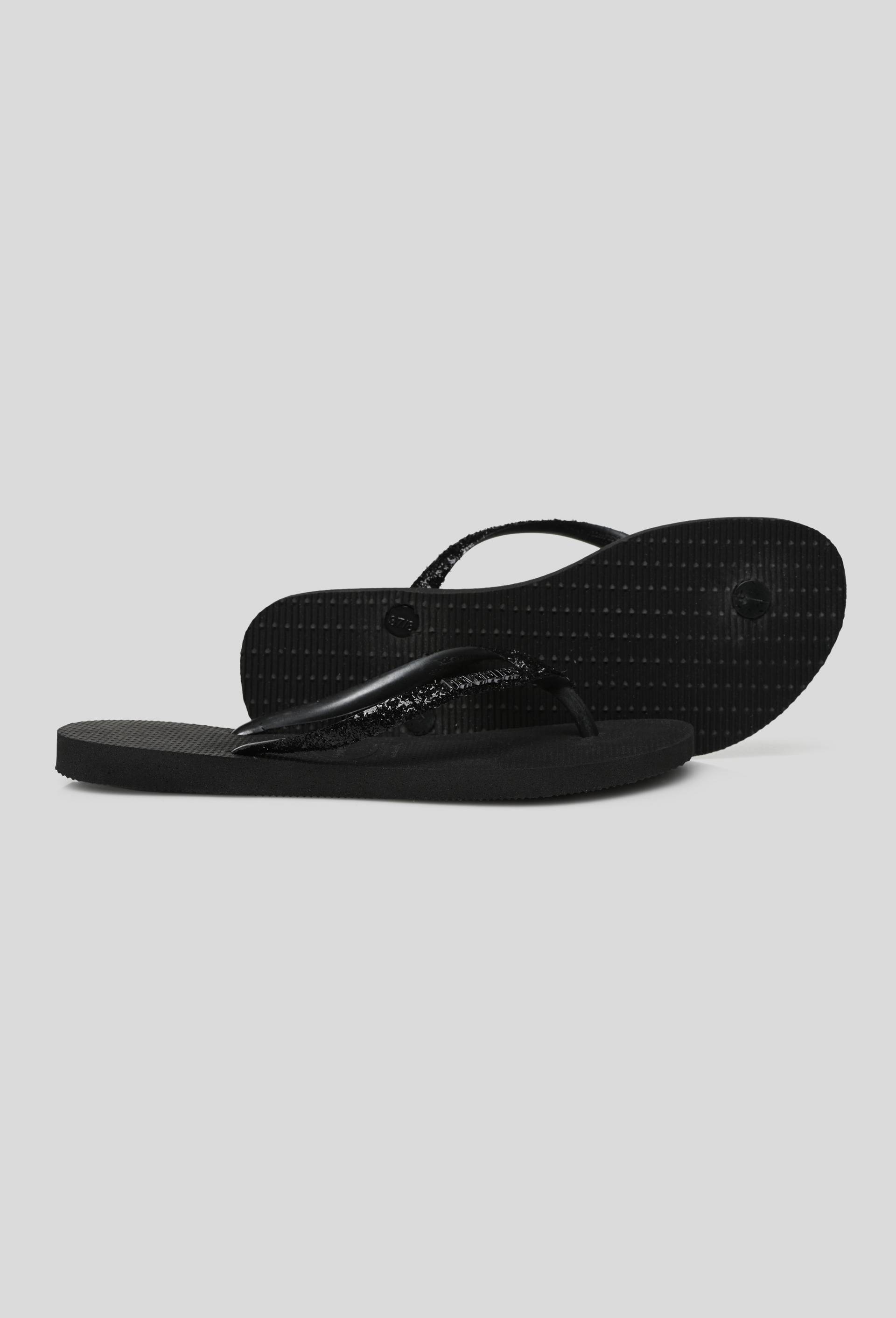 Tongs Glitter Havaianas, Noir, large image number 2