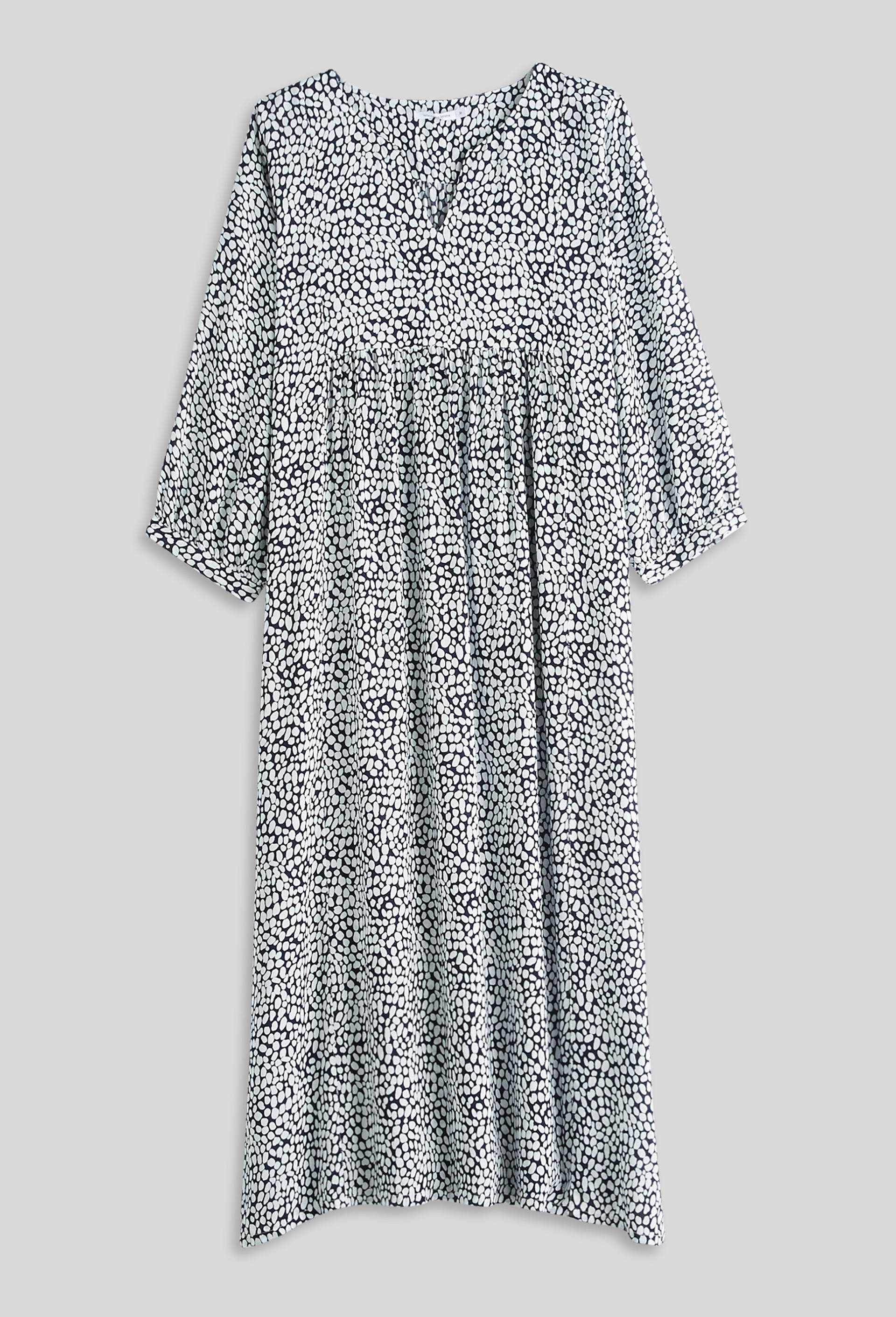 Chemise de nuit large en viscose ECOVERO, Bleu foncé, large image number 2.0