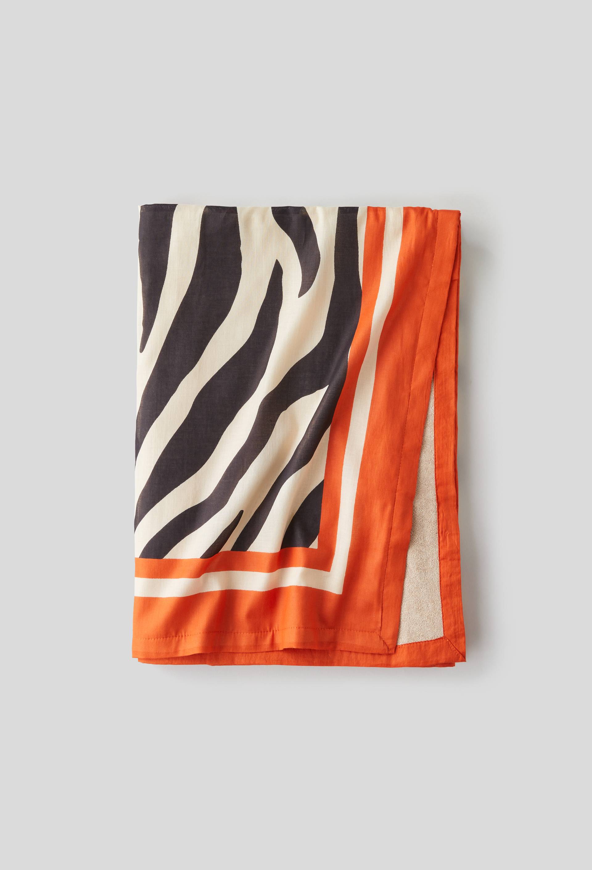 Fouta double, Orange, large image number 0