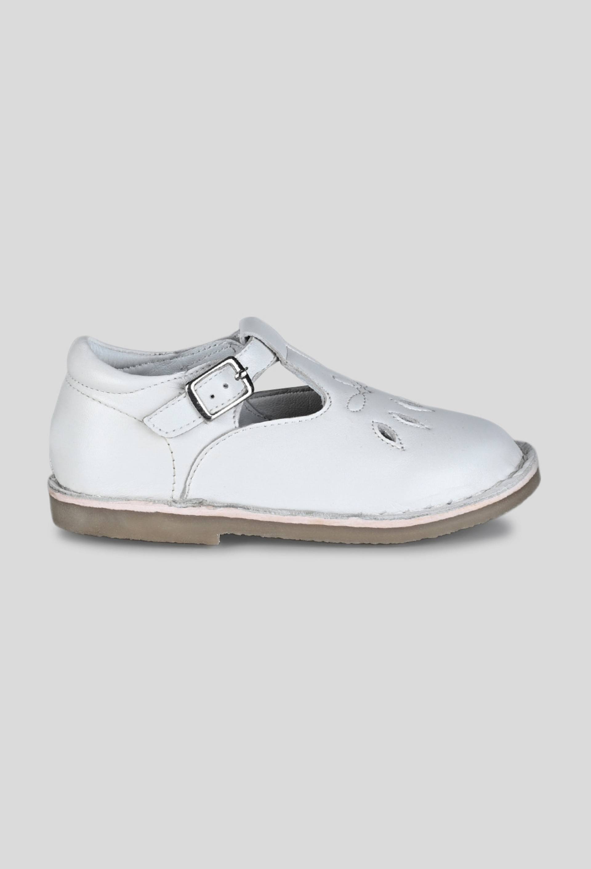 Salomé en cuir, Blanc, large image number 0.0