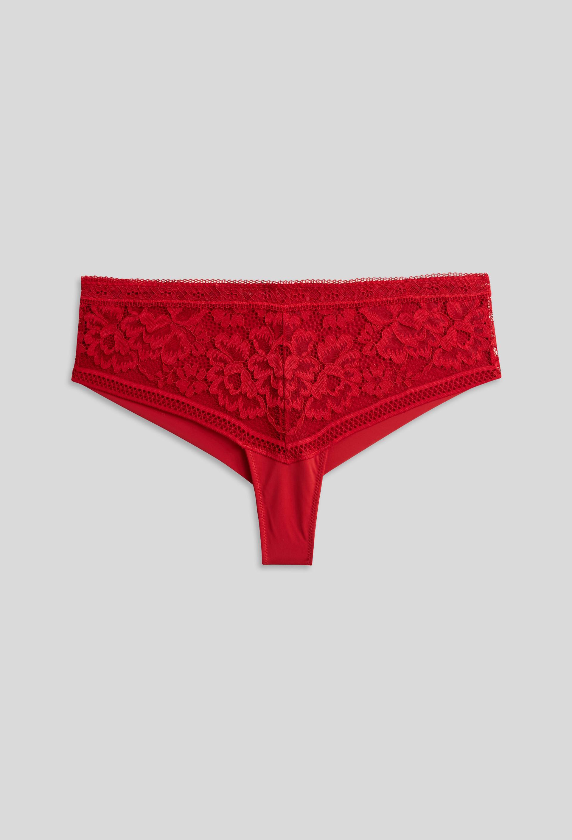 Tanga dentelle, Rouge, large image number 0