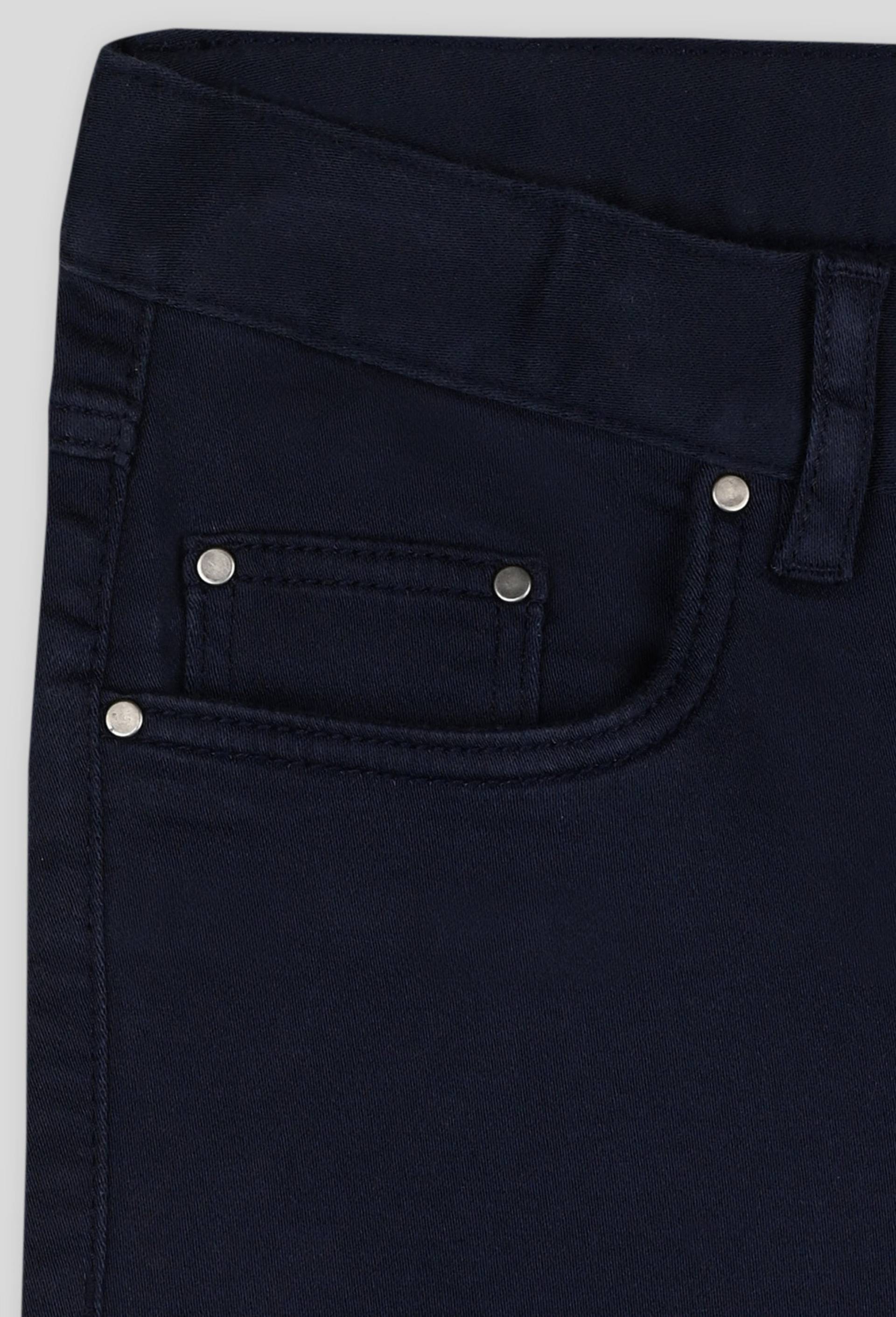 Pantalon slim en maille BIO, Bleu foncé, large image number 2