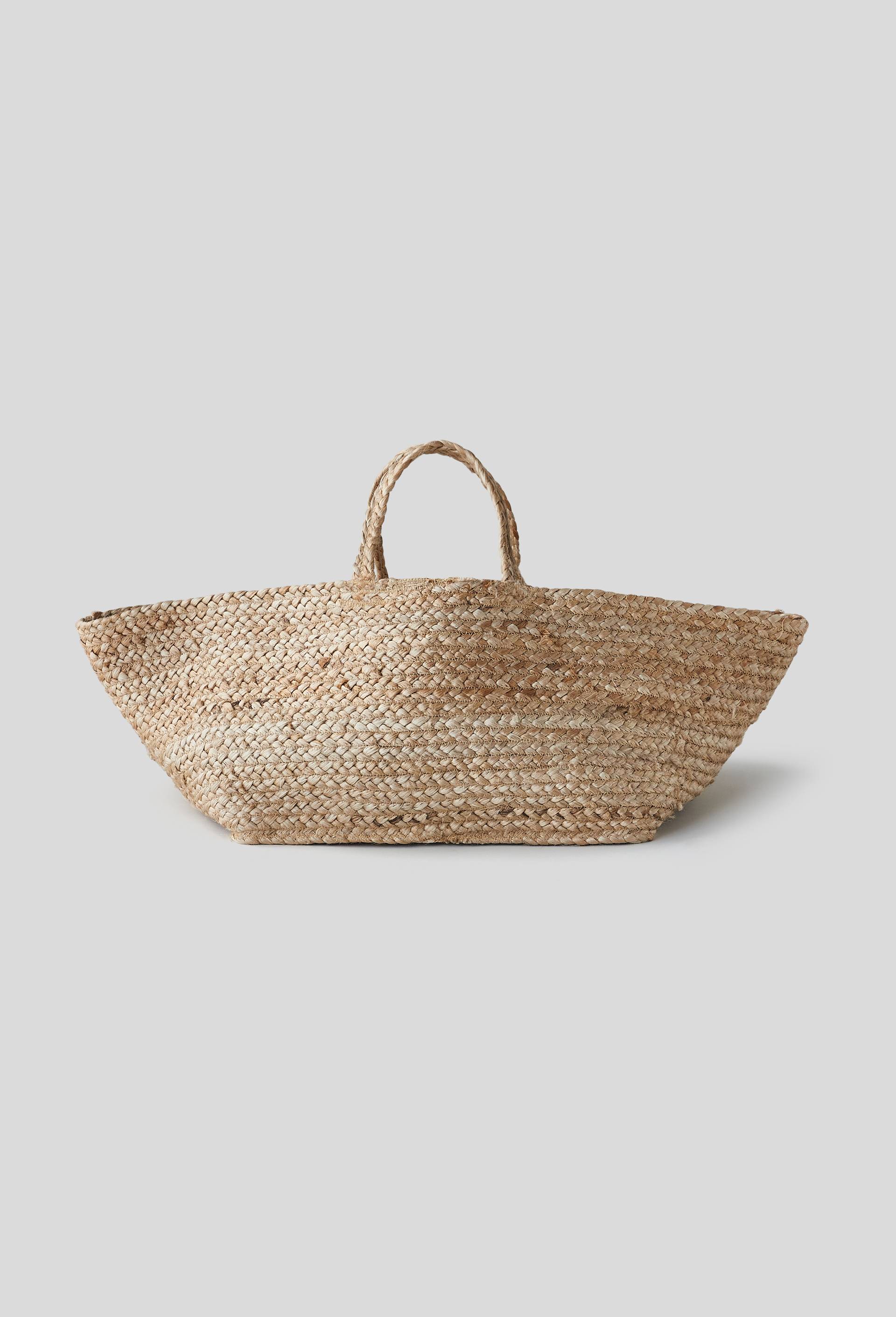 Panier carré en jute, Beige clair, large image number 0.0