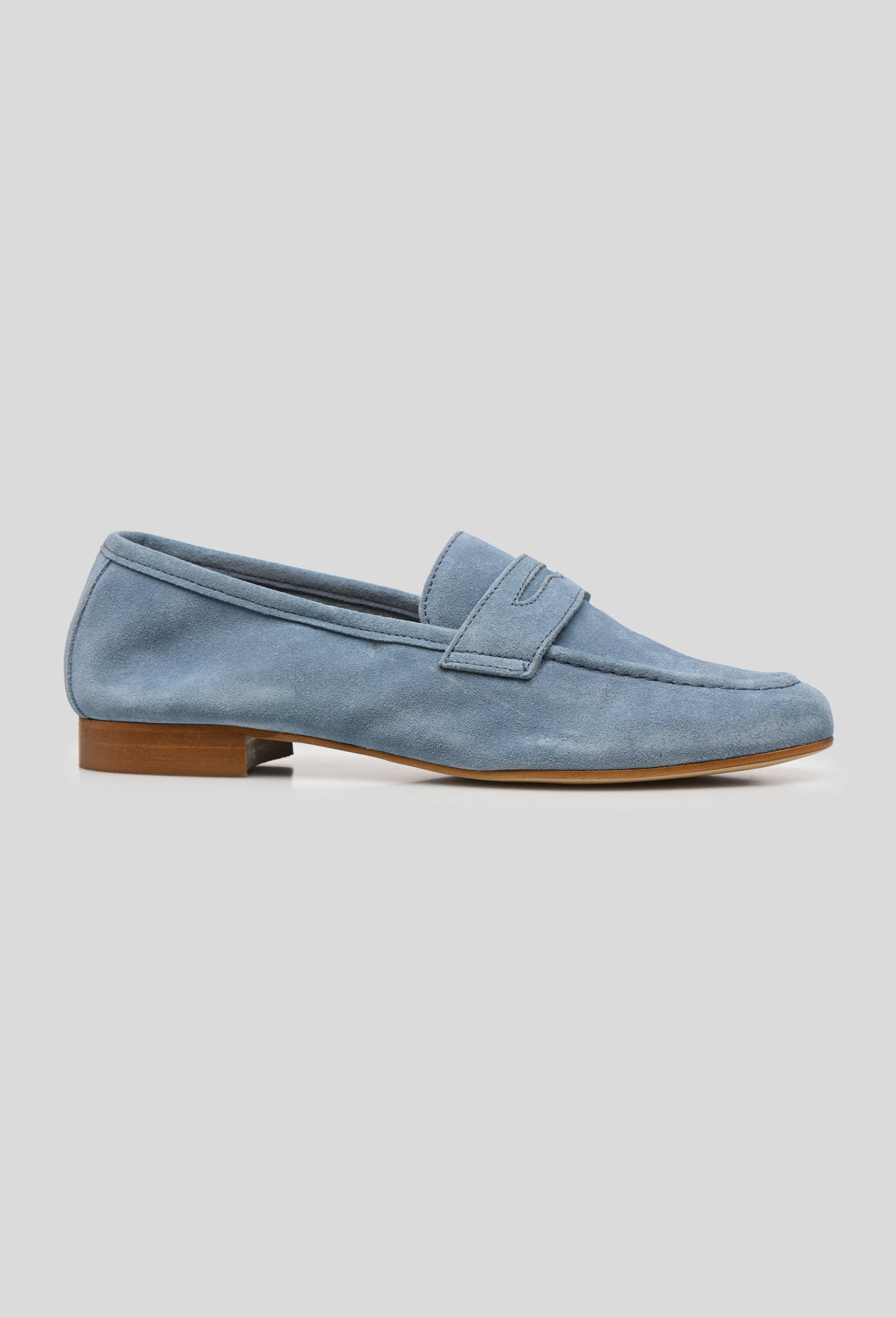 Mocassins en cuir, BLEU, large image number 0