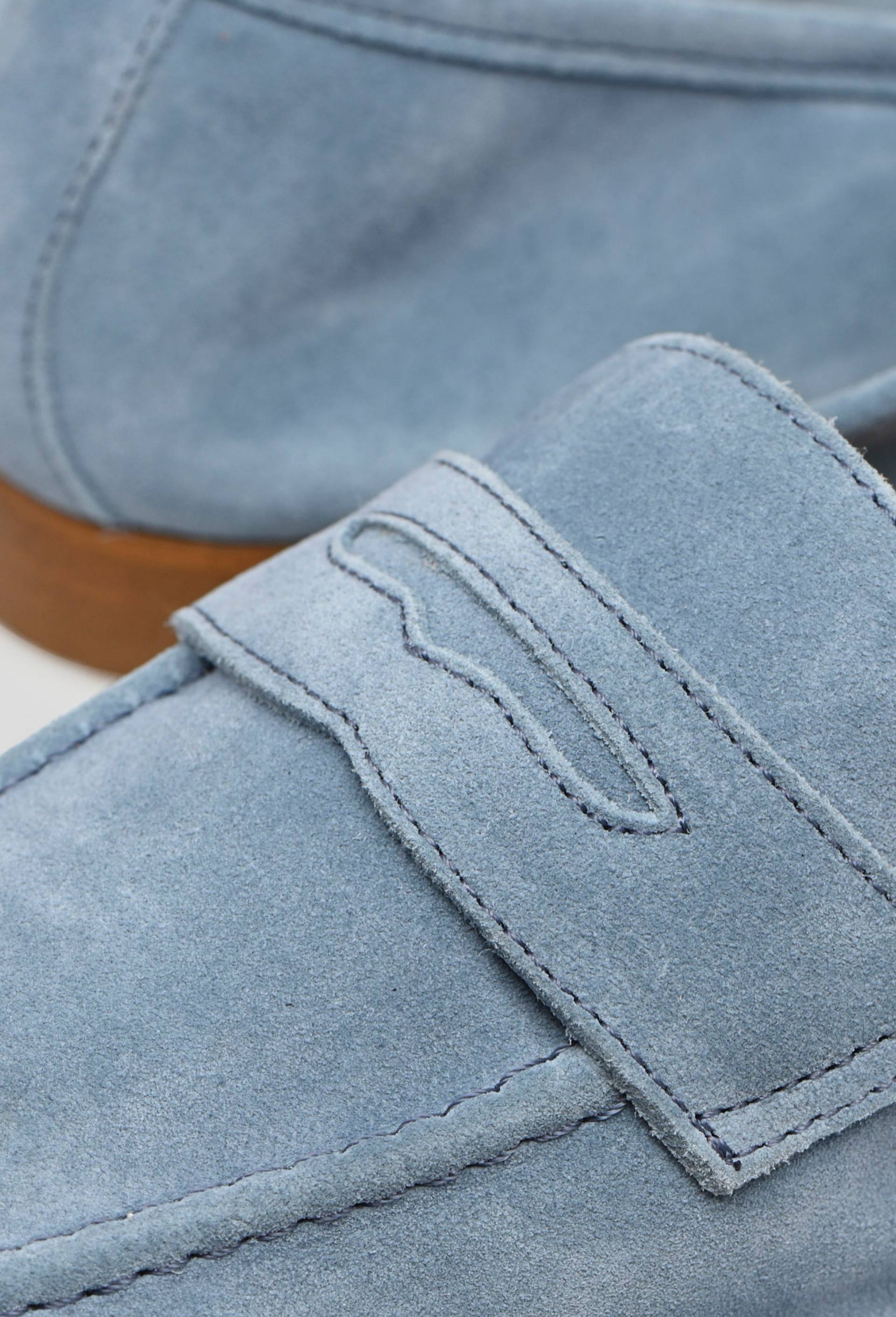 Mocassins en cuir, BLEU, large image number 2.0