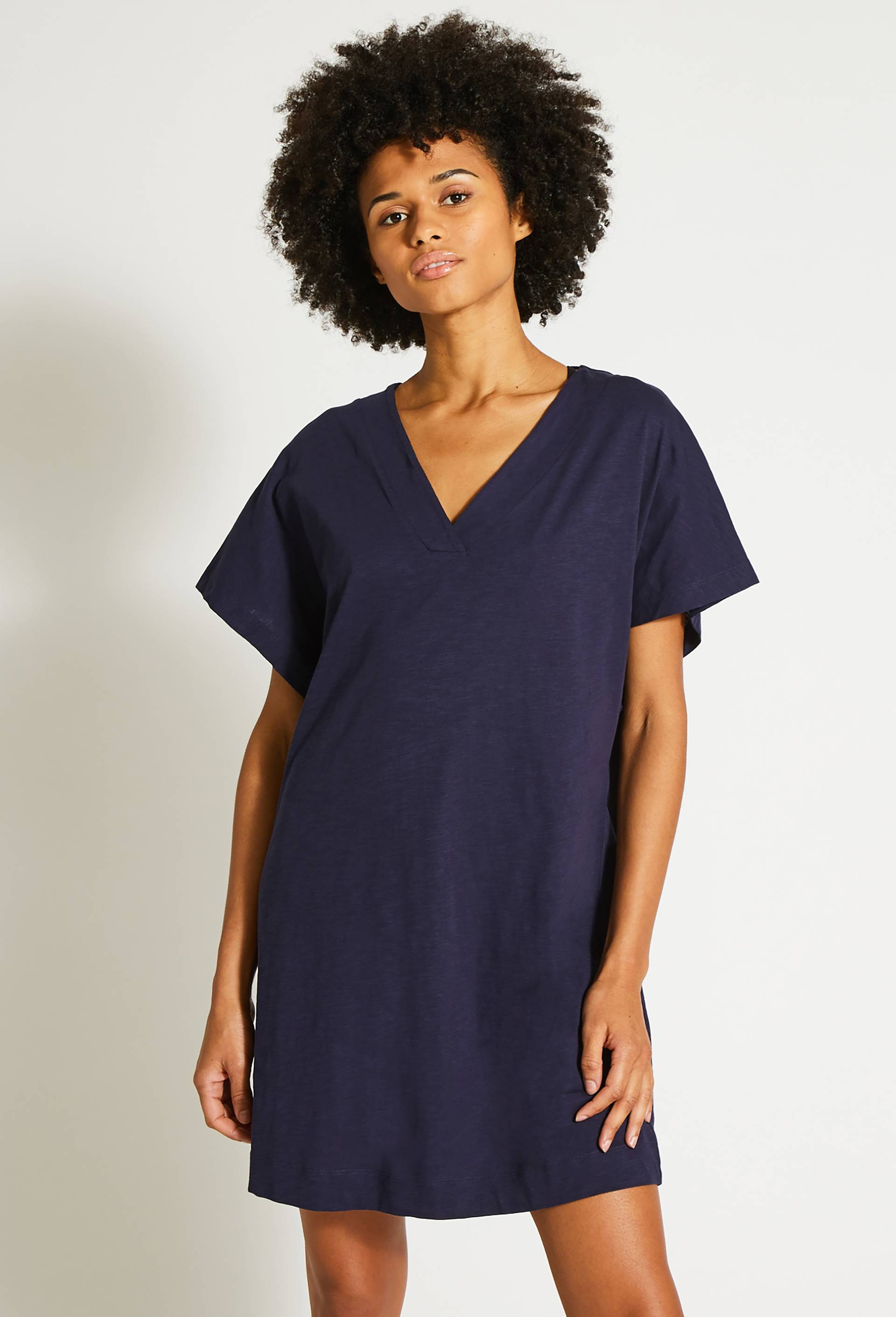 Robe de plage en coton BIO GOTS, Bleu foncé, large image number 0.0
