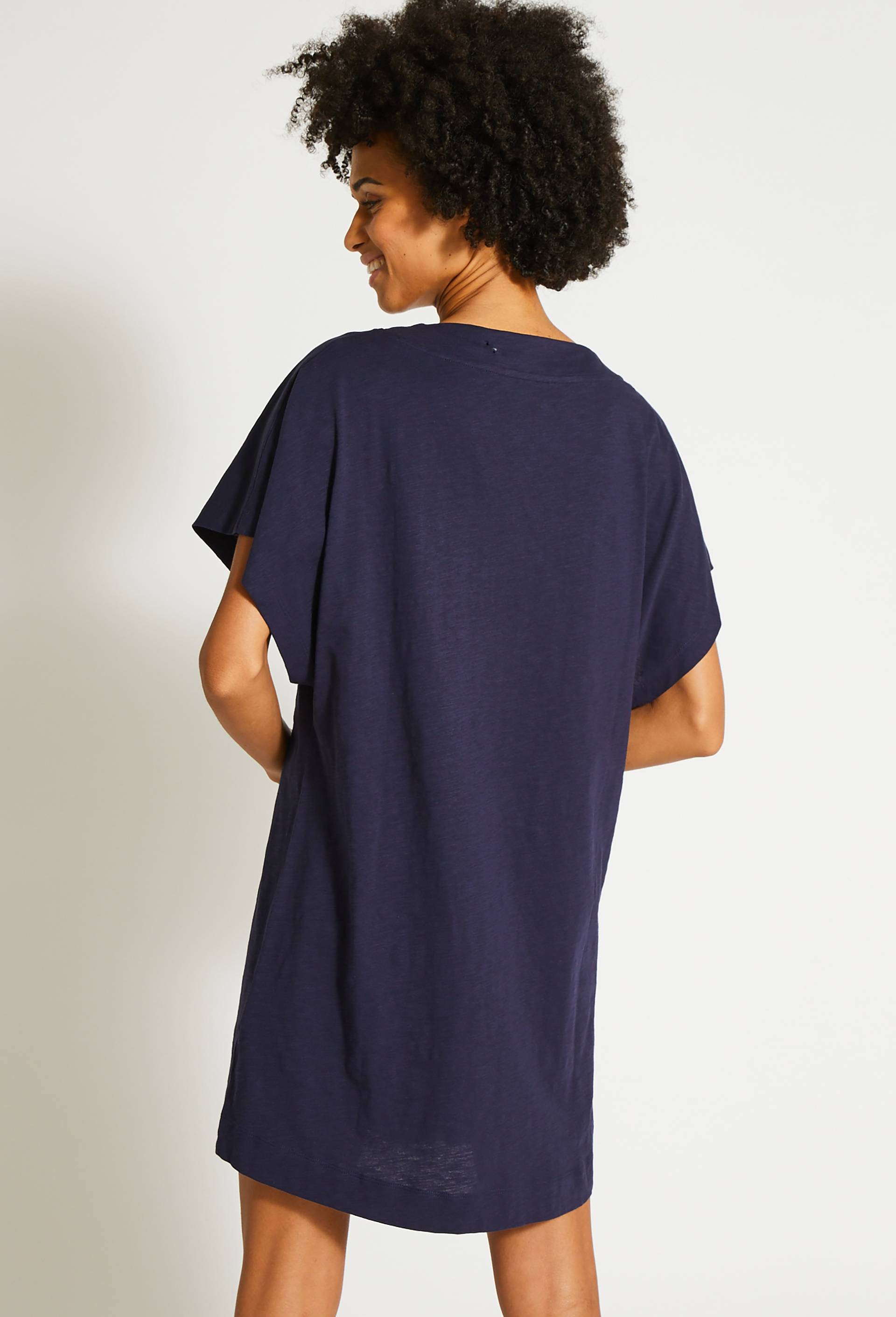 Robe de plage en coton BIO GOTS, Bleu foncé, large image number 1.0