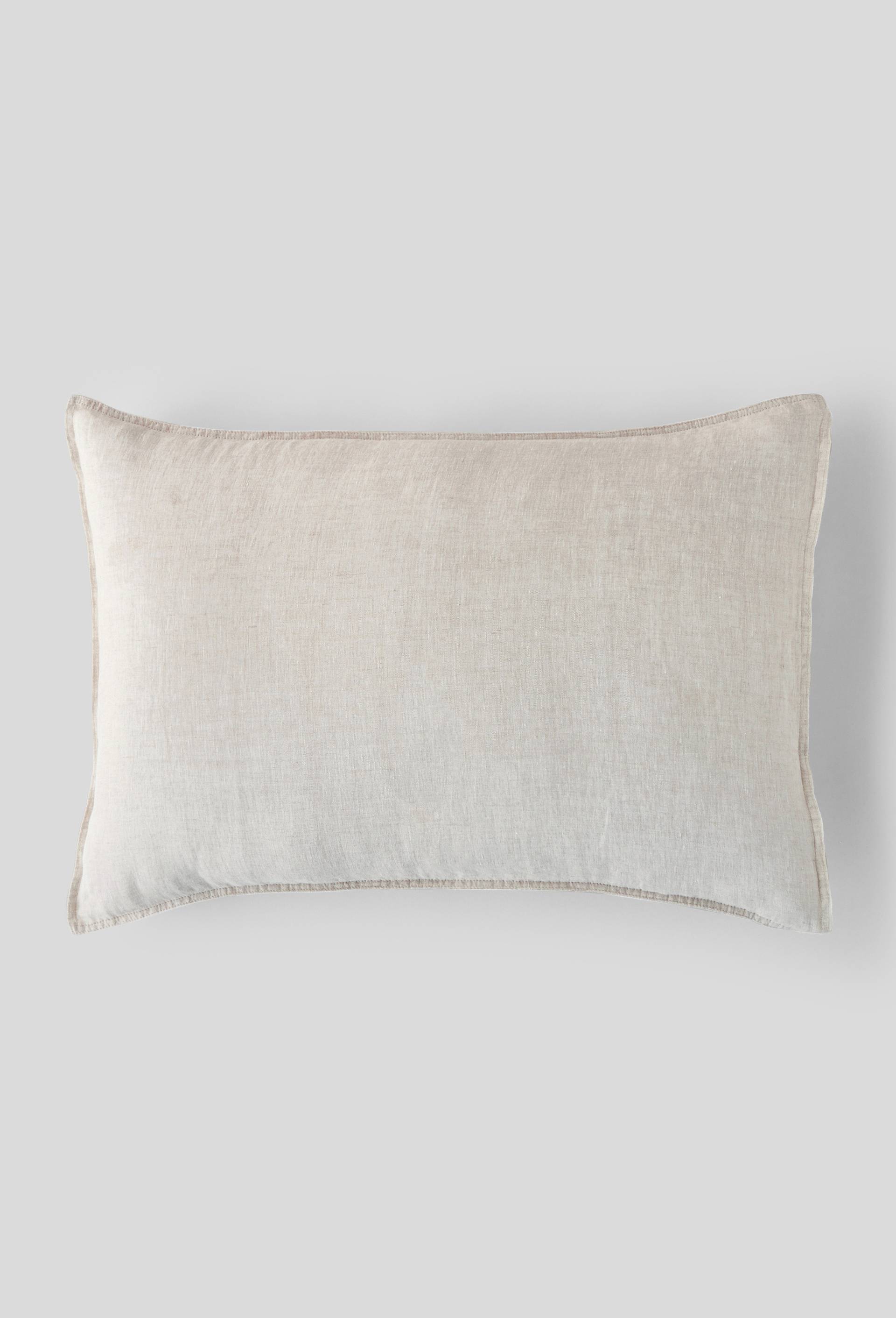 Taie rectangulaire, 50 x 70 cm, lin, 145 de grammage, euroflax, Beige clair, large image number 0