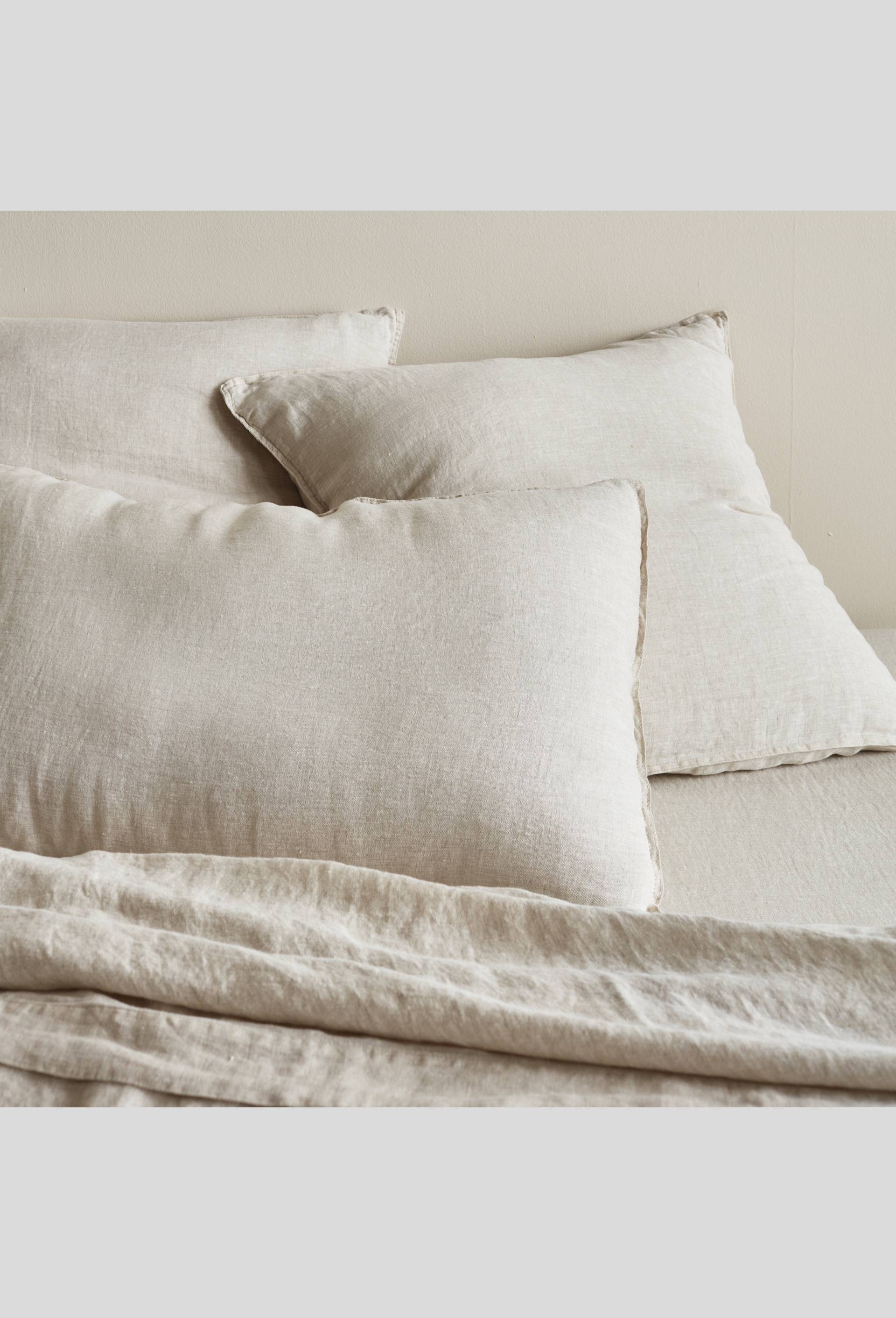 Taie rectangulaire, 50 x 70 cm, lin, 145 de grammage, euroflax, Beige clair, large image number 1.0