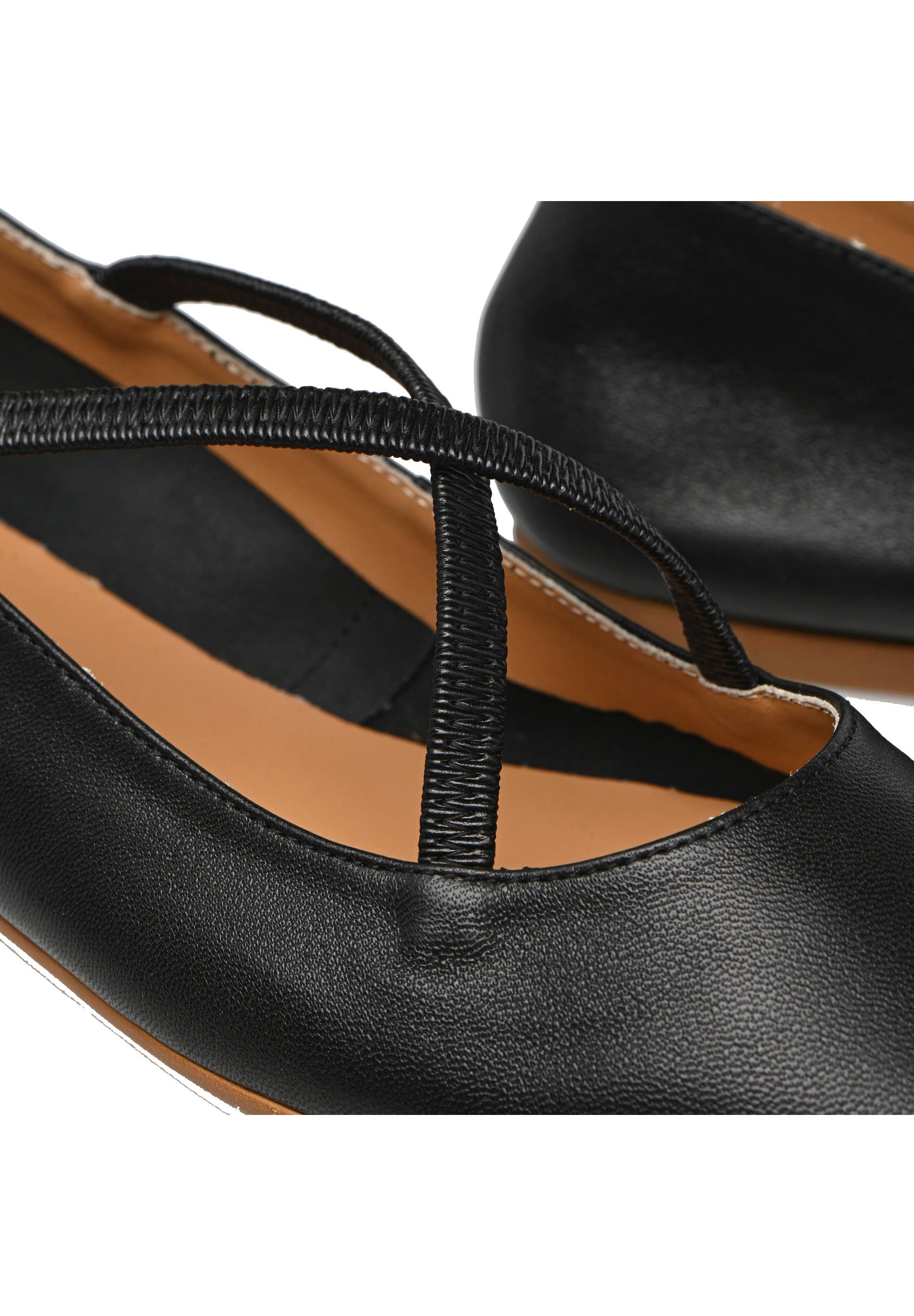Ballerines en cuir, Noir, large image number 5.0