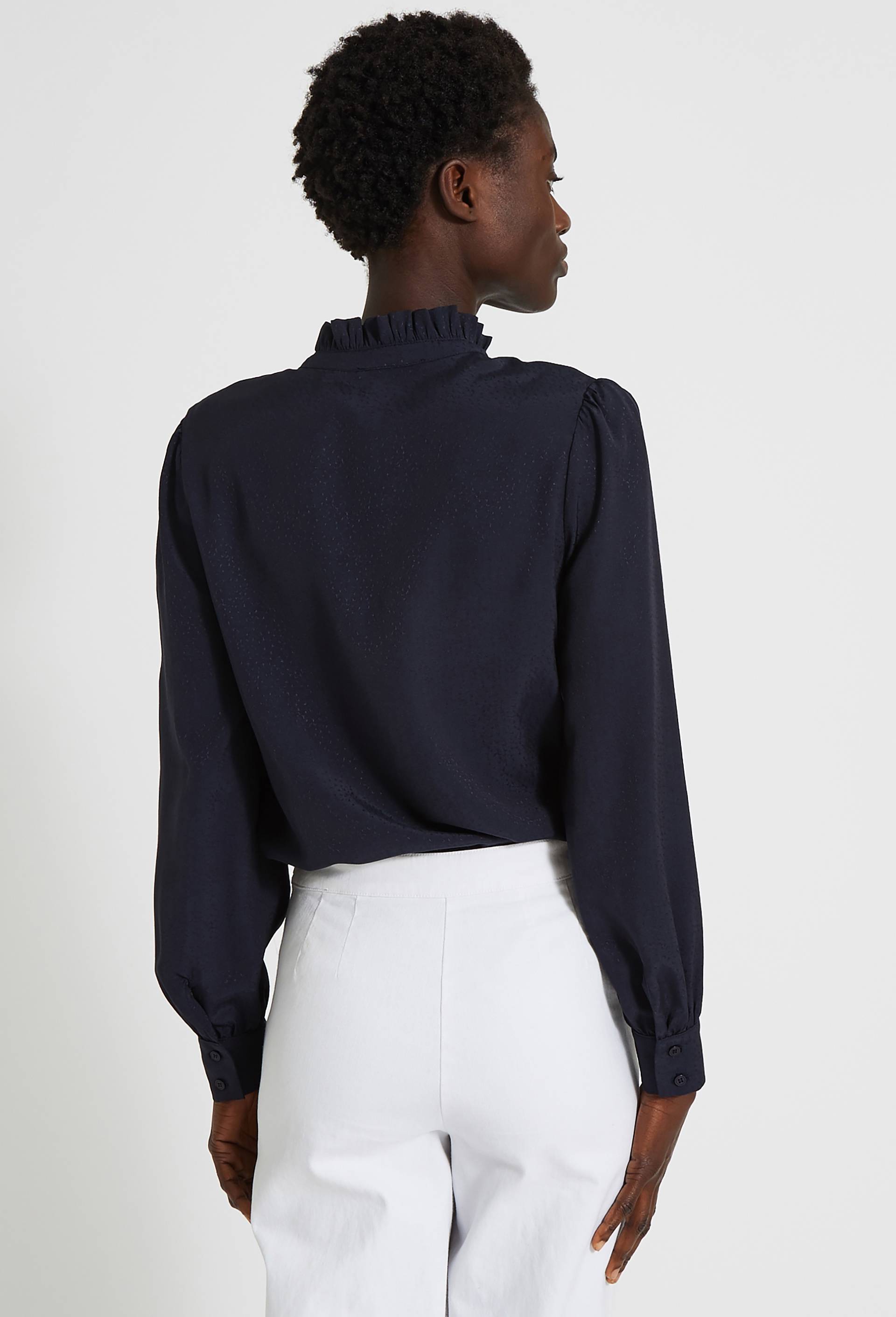 Blouse à volants, Bleu foncé, large image number 1.0