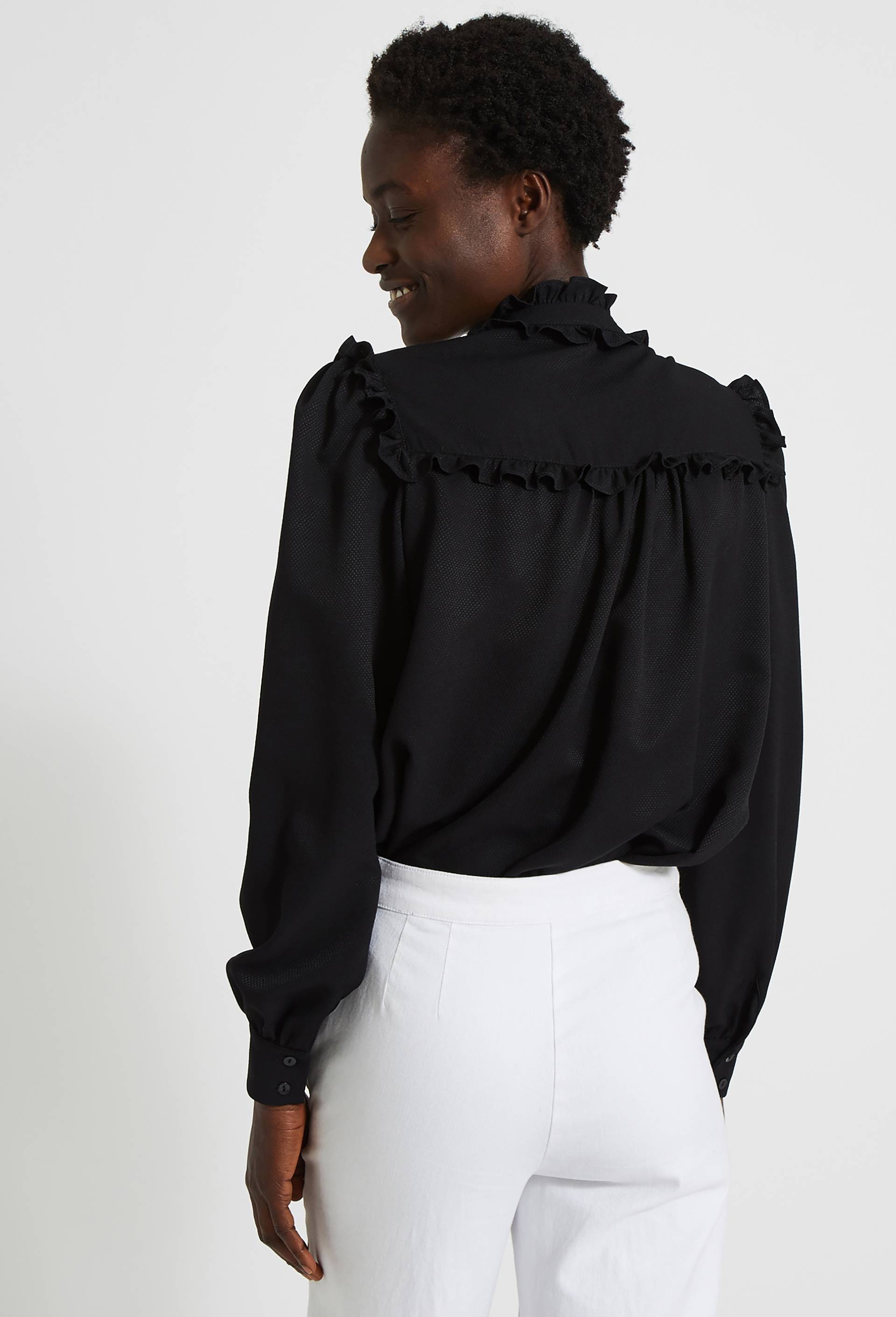Blouse jacquard, Noir, large image number 1.0