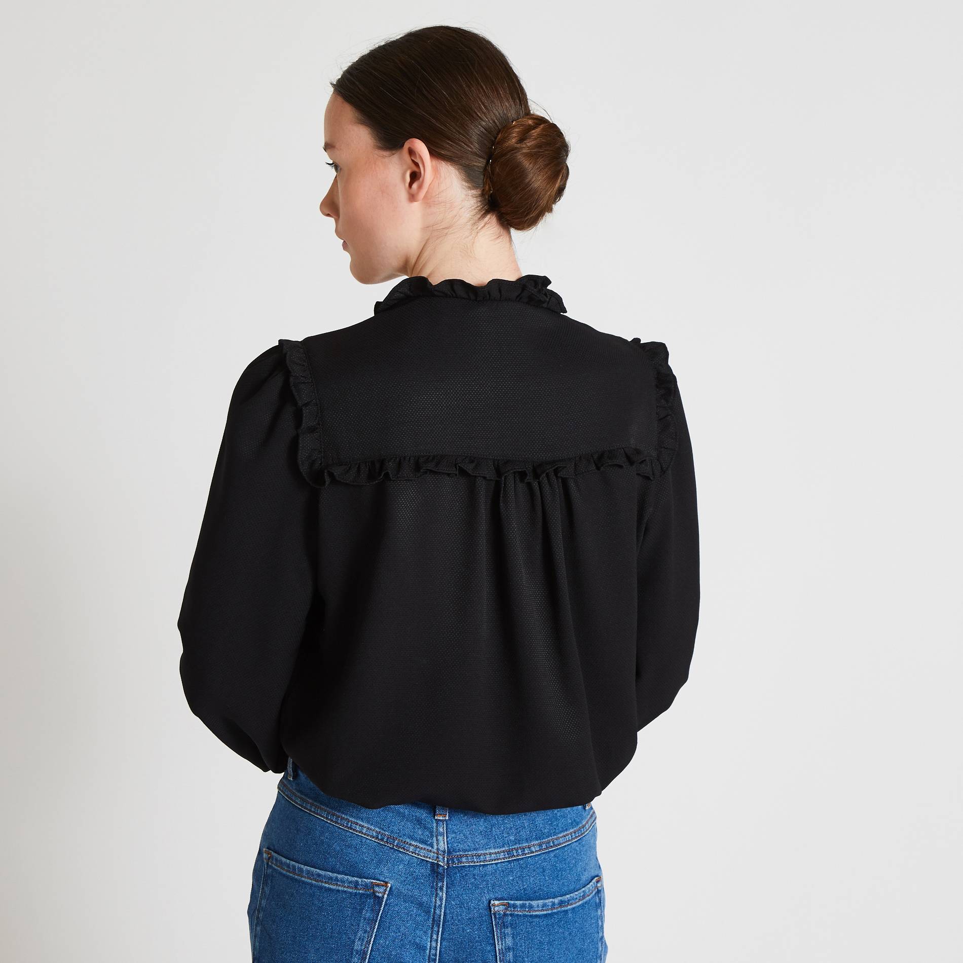 Blouse jacquard, Noir, large image number 3.0