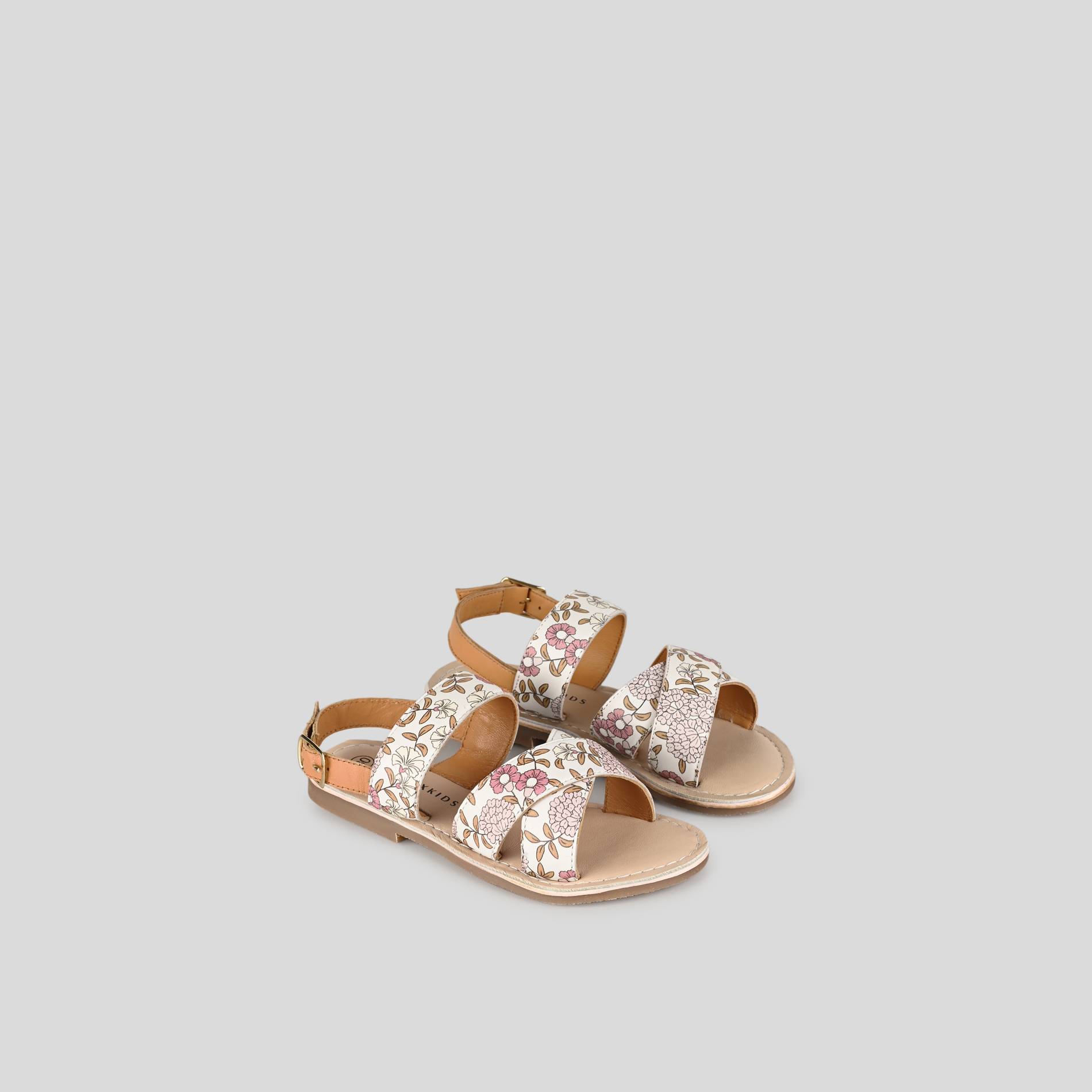 Sandales croisées, Beige clair, large image number 1.0