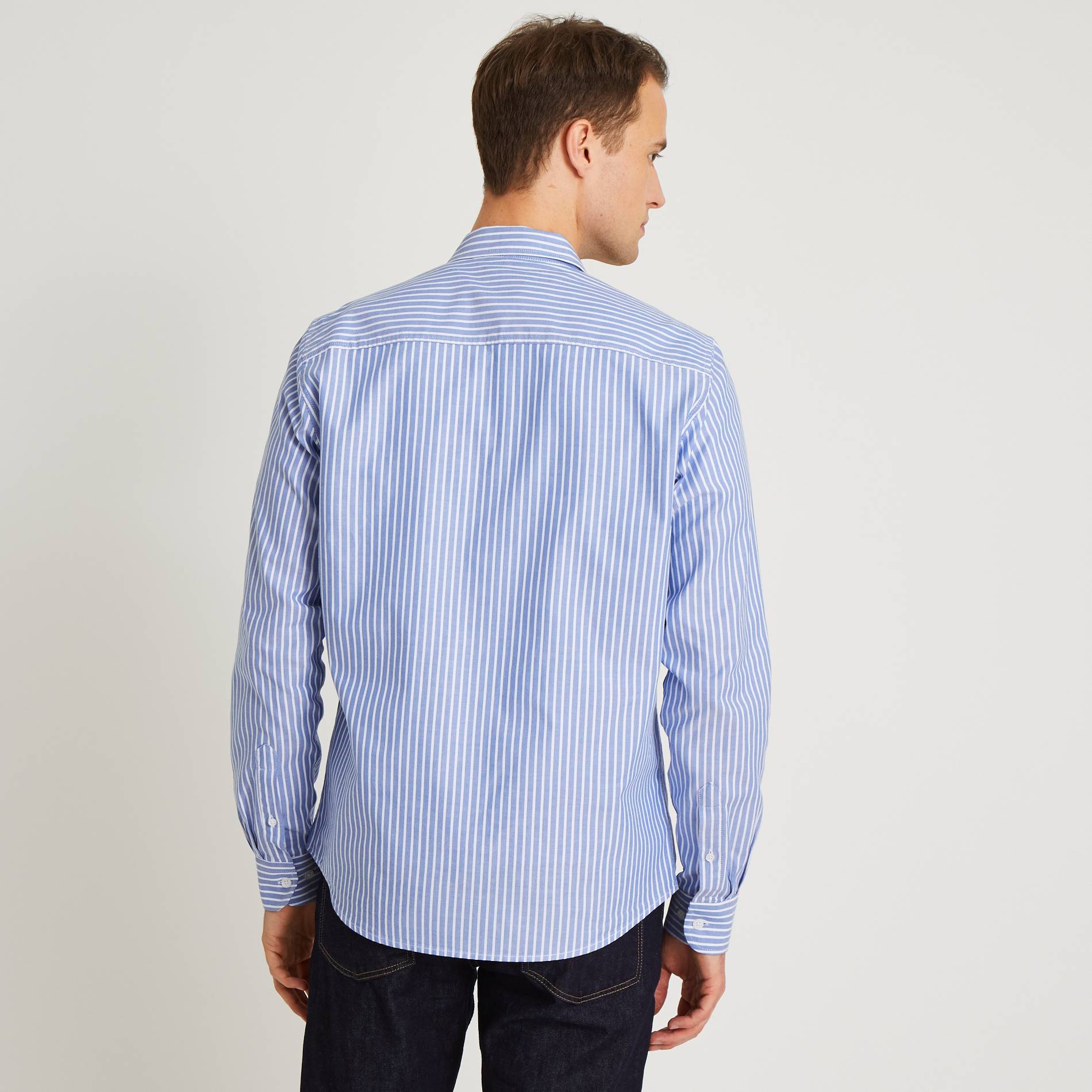 Chemise rayée, Bleu foncé, large image number 1