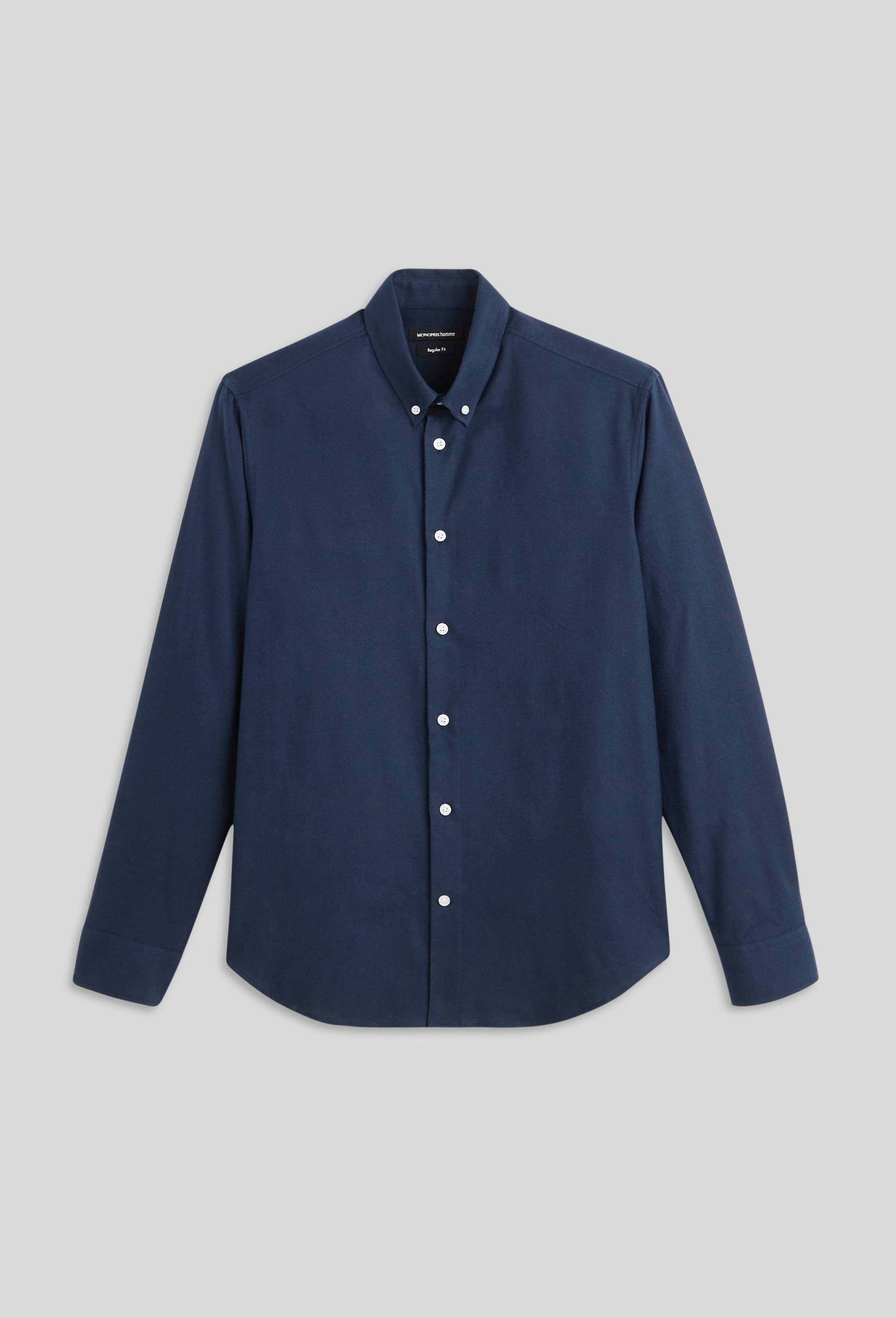 Chemise en flanelle, Bleu foncé, large image number 2.0